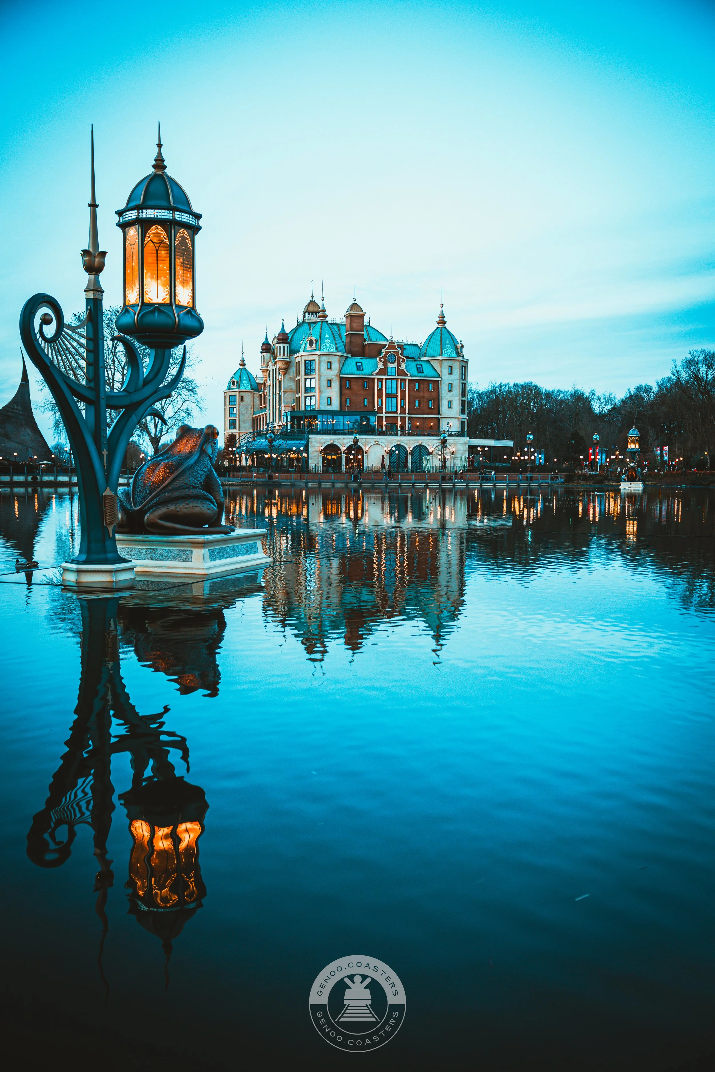 Beacon of Light and Efteling Grand Hotel in the background, Efteling, Netherlands
