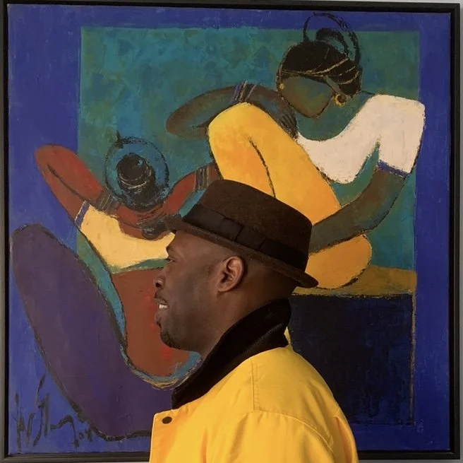 Portrait of artist Jonah Batambuze, whose practice explores memory, ritual, diaspora, and Black × Brown cultural relation.