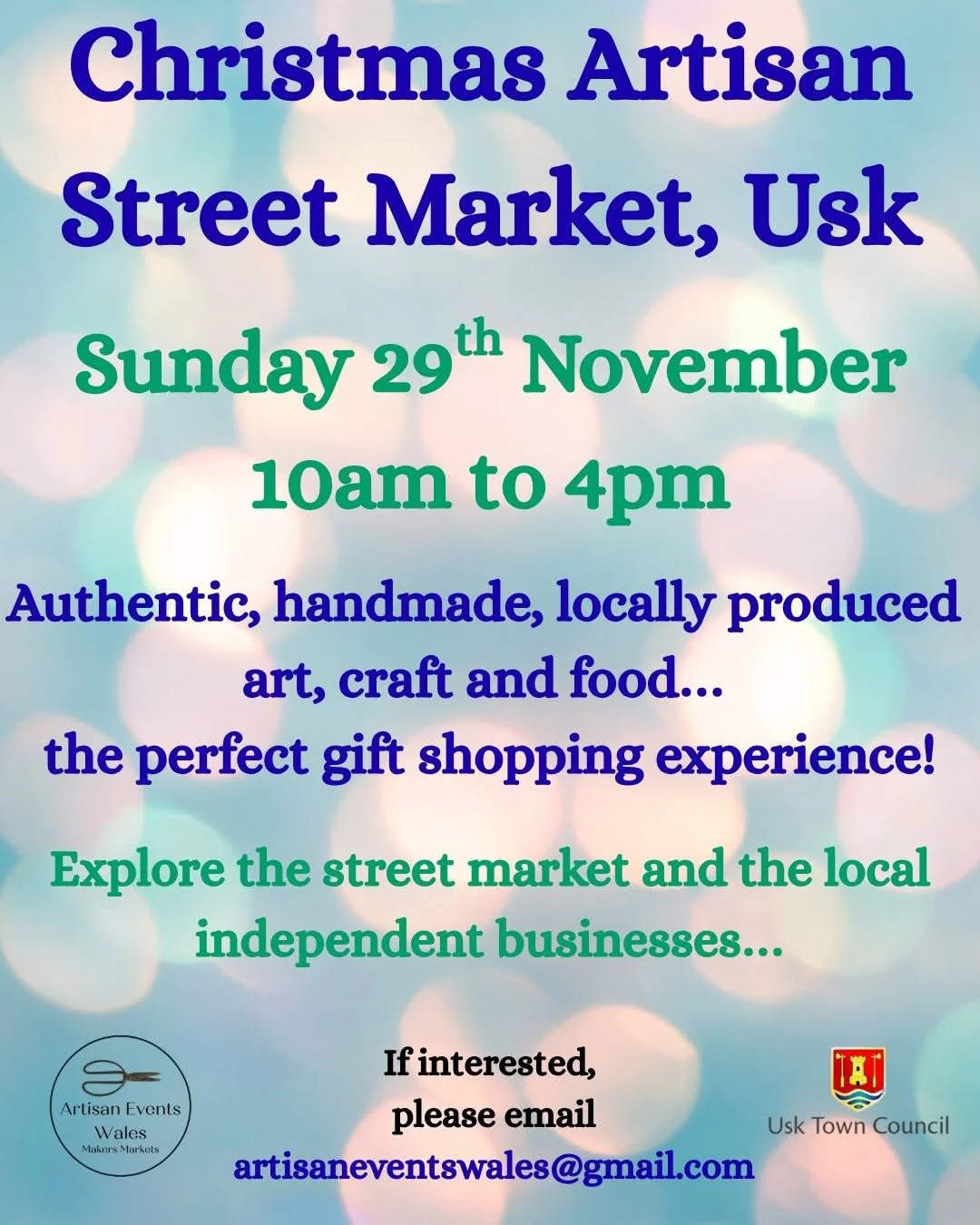 Usk Market poster