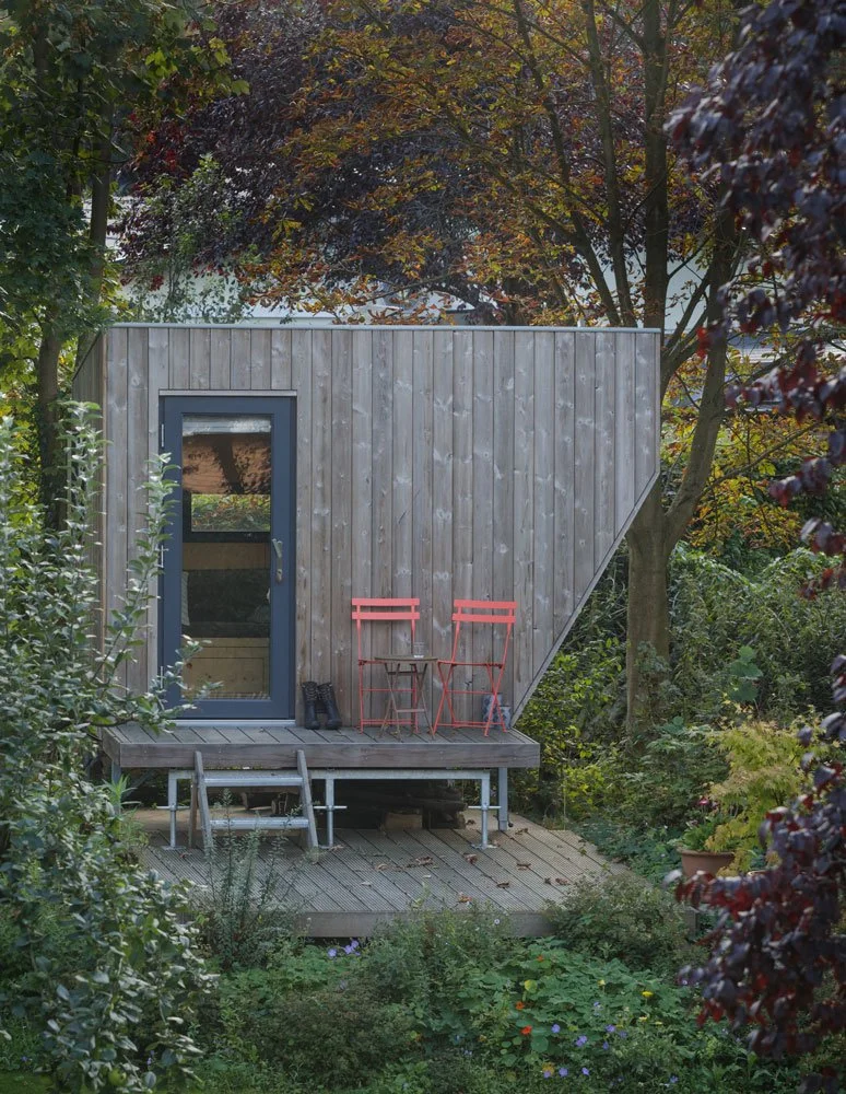 tiny house in garden - workspace