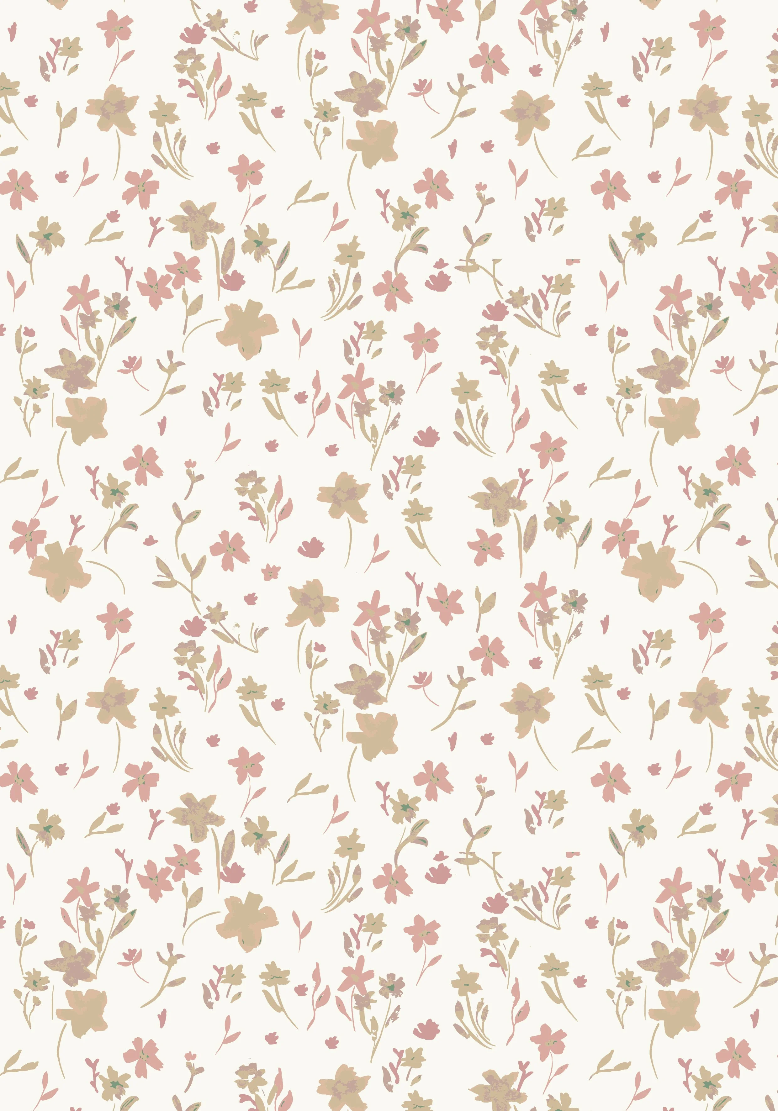 Watercolour Flowers - Pastel tones - available for licensing