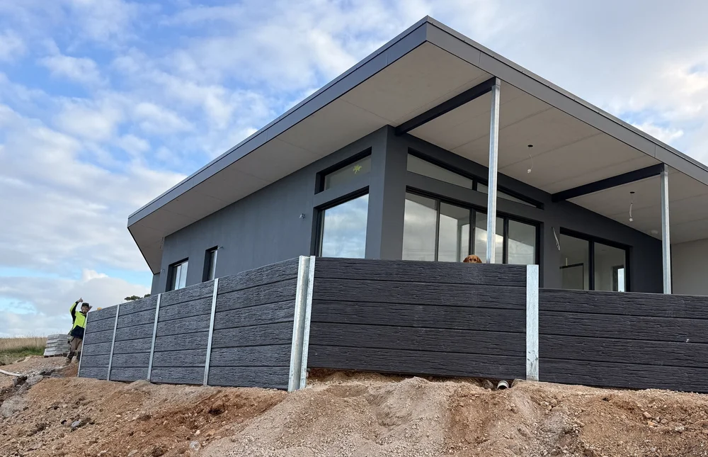 Retainer Homes Retaining Walls Tasmania | Concrete Sleeper Retaining Walls | Thrivin ...