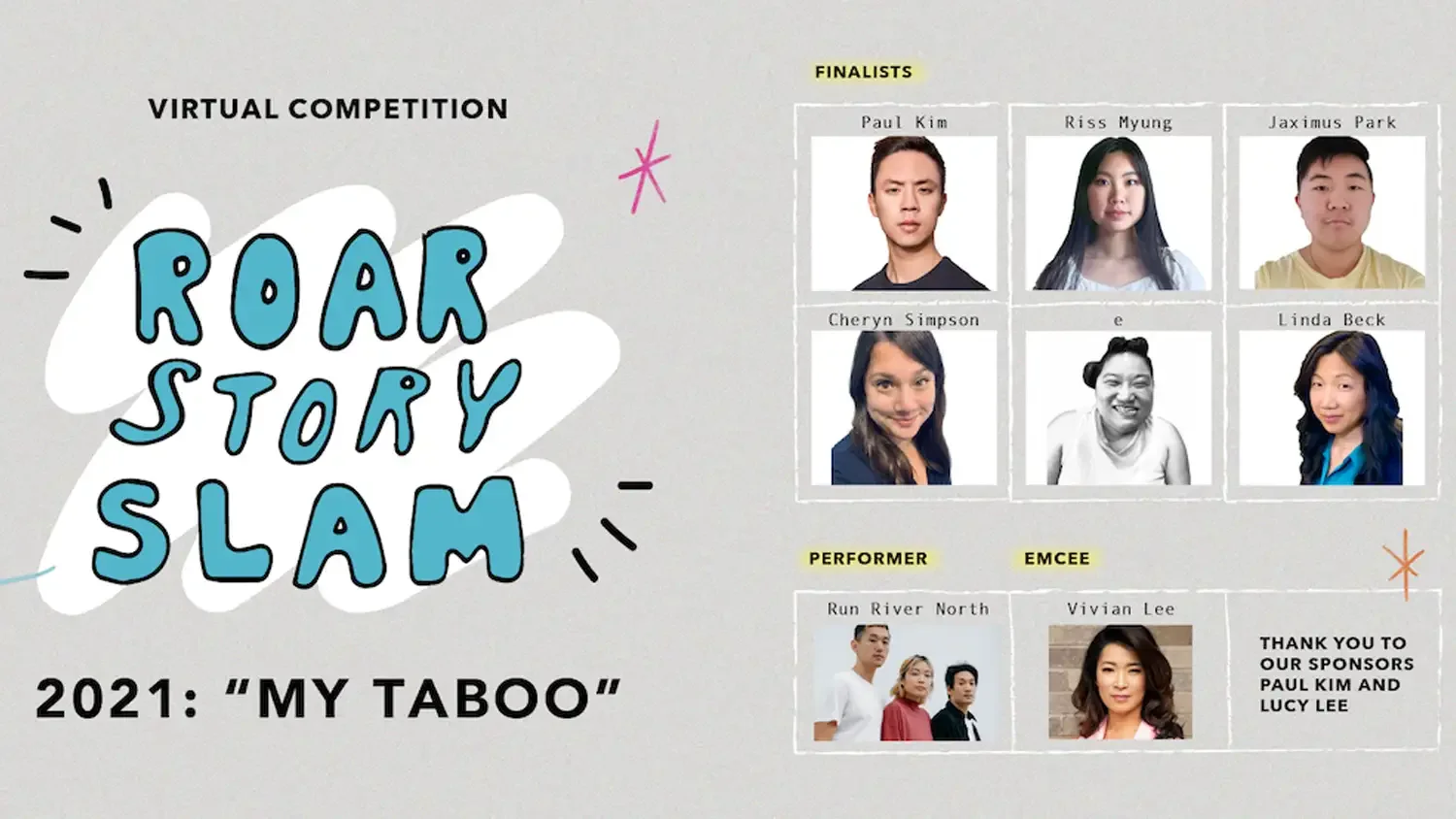 Virtual ROAR Story Slam 2021
