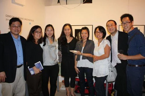  Some of the folks enjoying the wine and hors d’oeuvre reception 