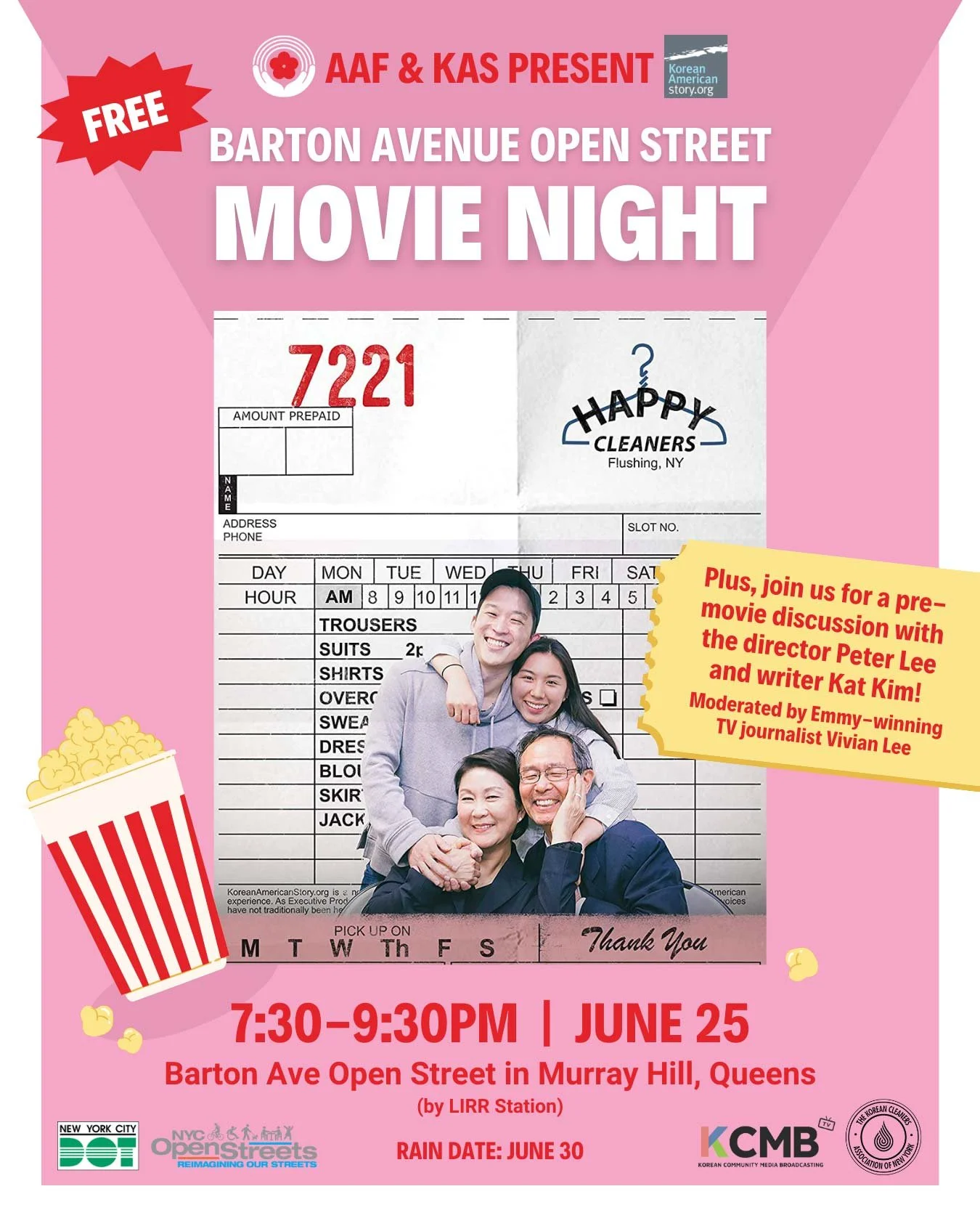 Happy Cleaners Murray Hill Movie Night poster