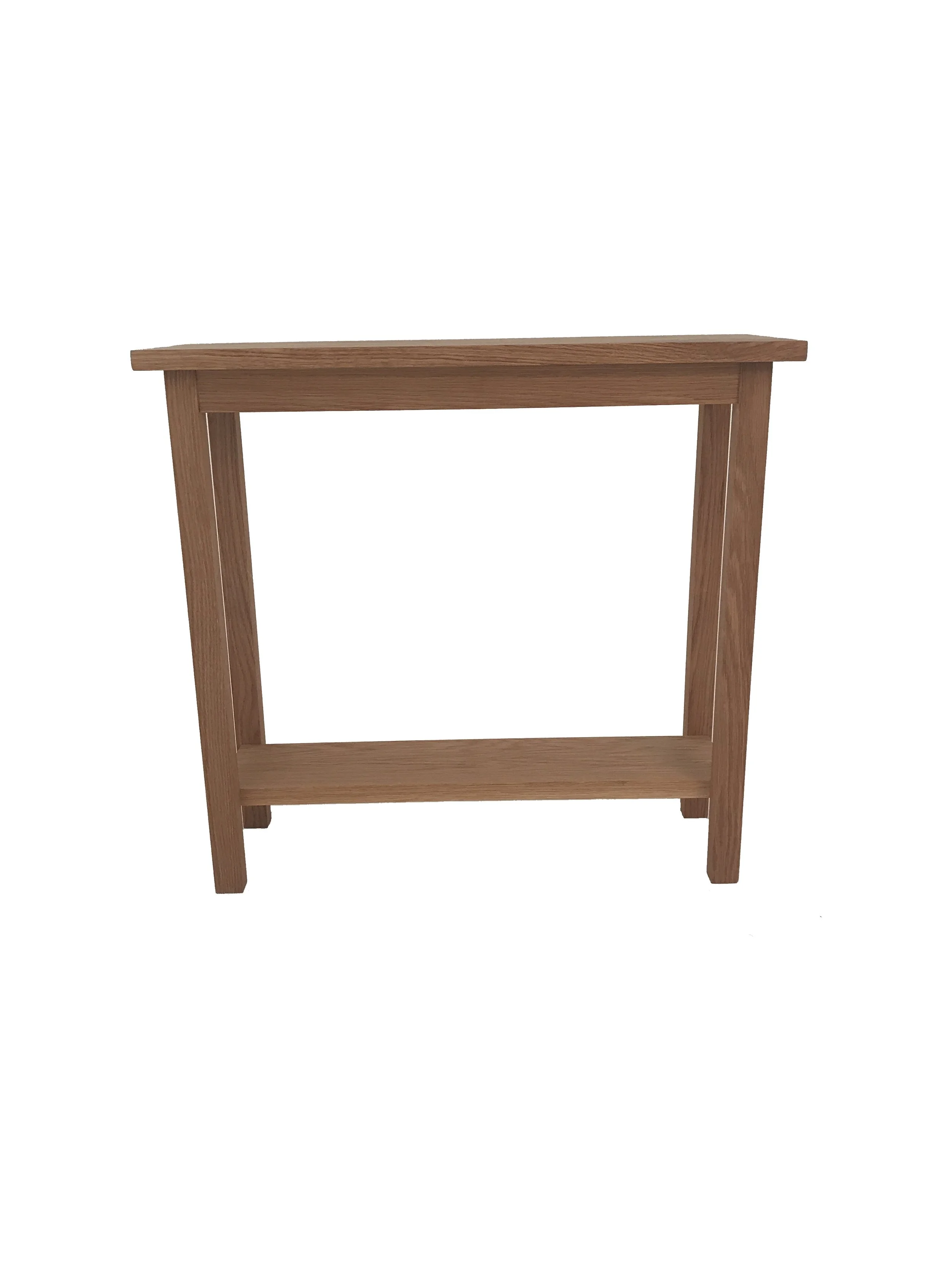 Any size Solid oak console table handmade Side occasional end Brand new