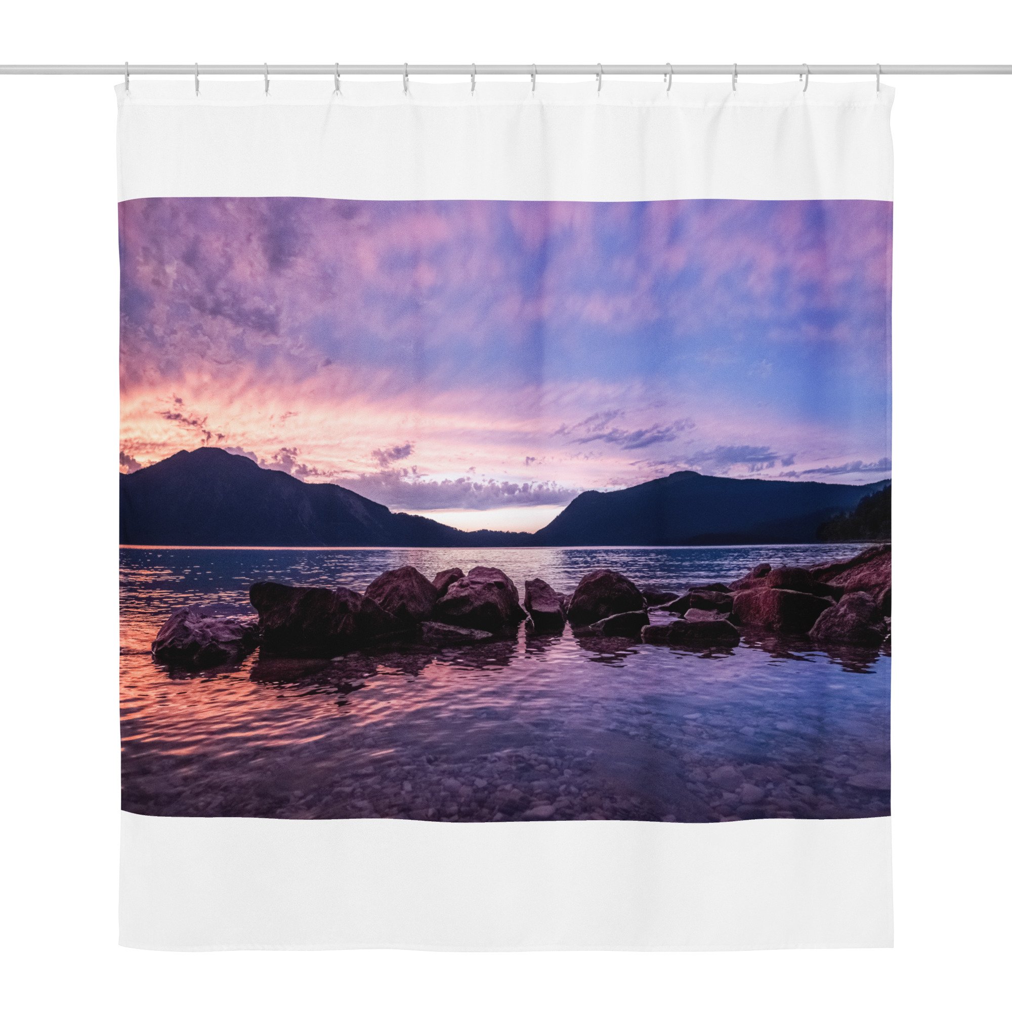 Burning Sky: Premium Shower Curtain
