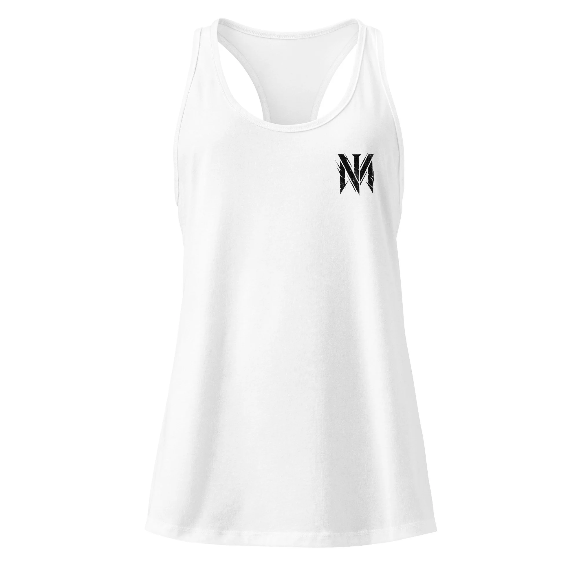 The Signature Racerback Black Logo: Performance Niko.M Tank Top.
