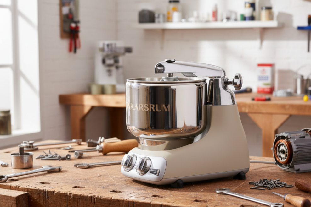Ankarsrum røremaskine vil ikke tænde – eller kører ujævnt? Sådan løses problemet