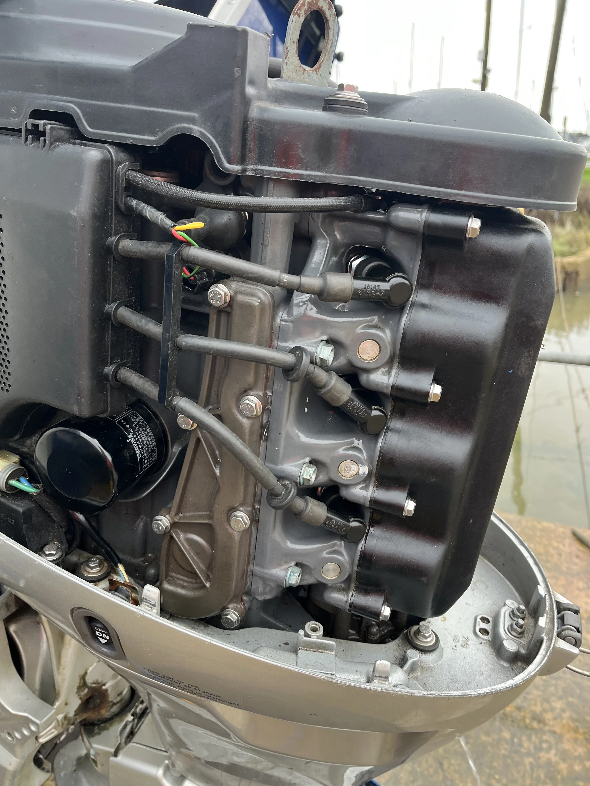 Engine close up without cover (left)