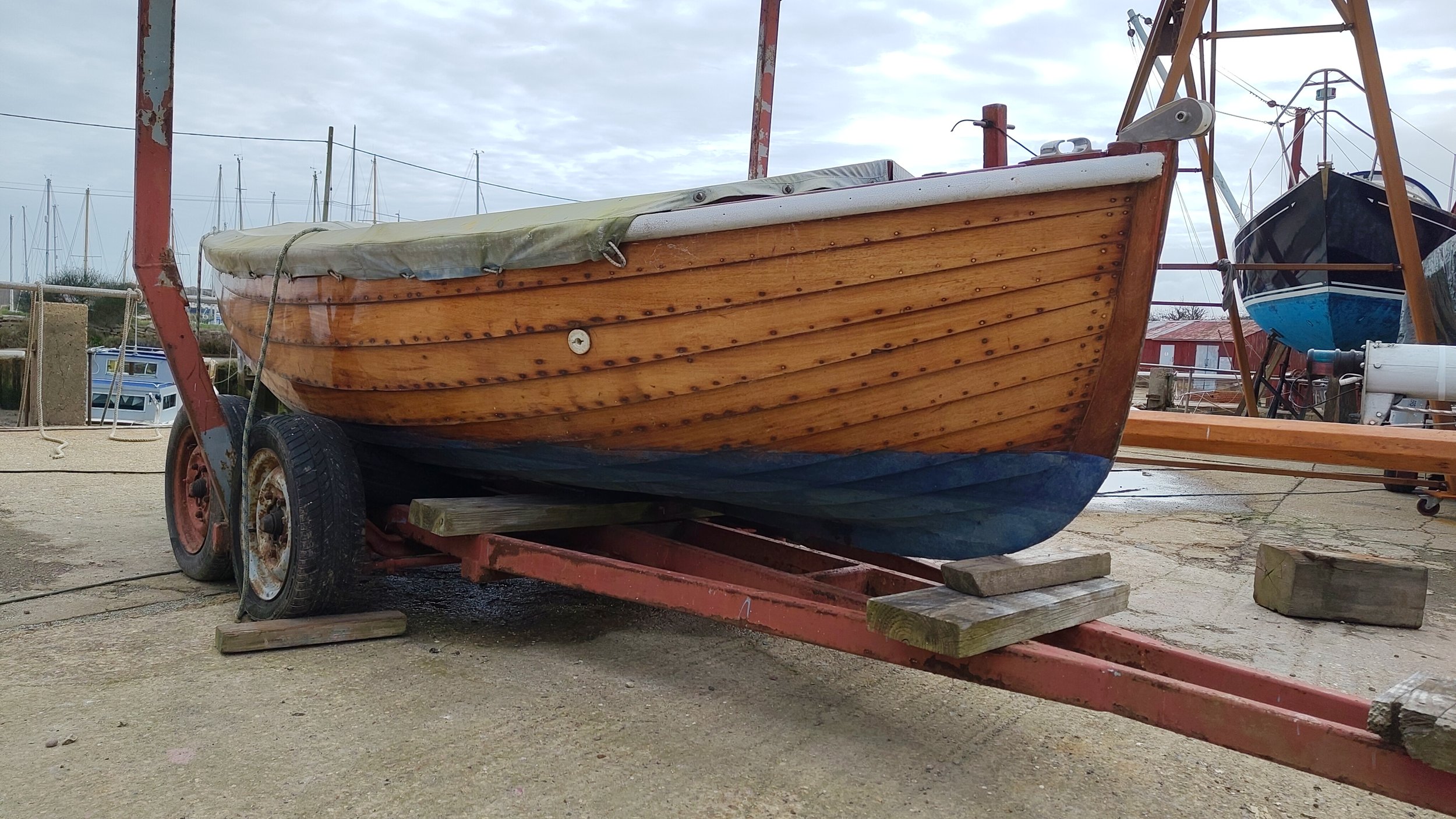 For Sale: Halls Clinker Motor Launch