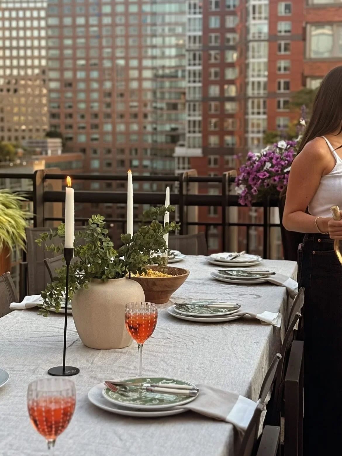 Summer nights are best celebrated around a table 🍸🍃 Rent with @yournextdinnerparty_ to bring your dream tablescape to life. Everything&rsquo;s for hire!