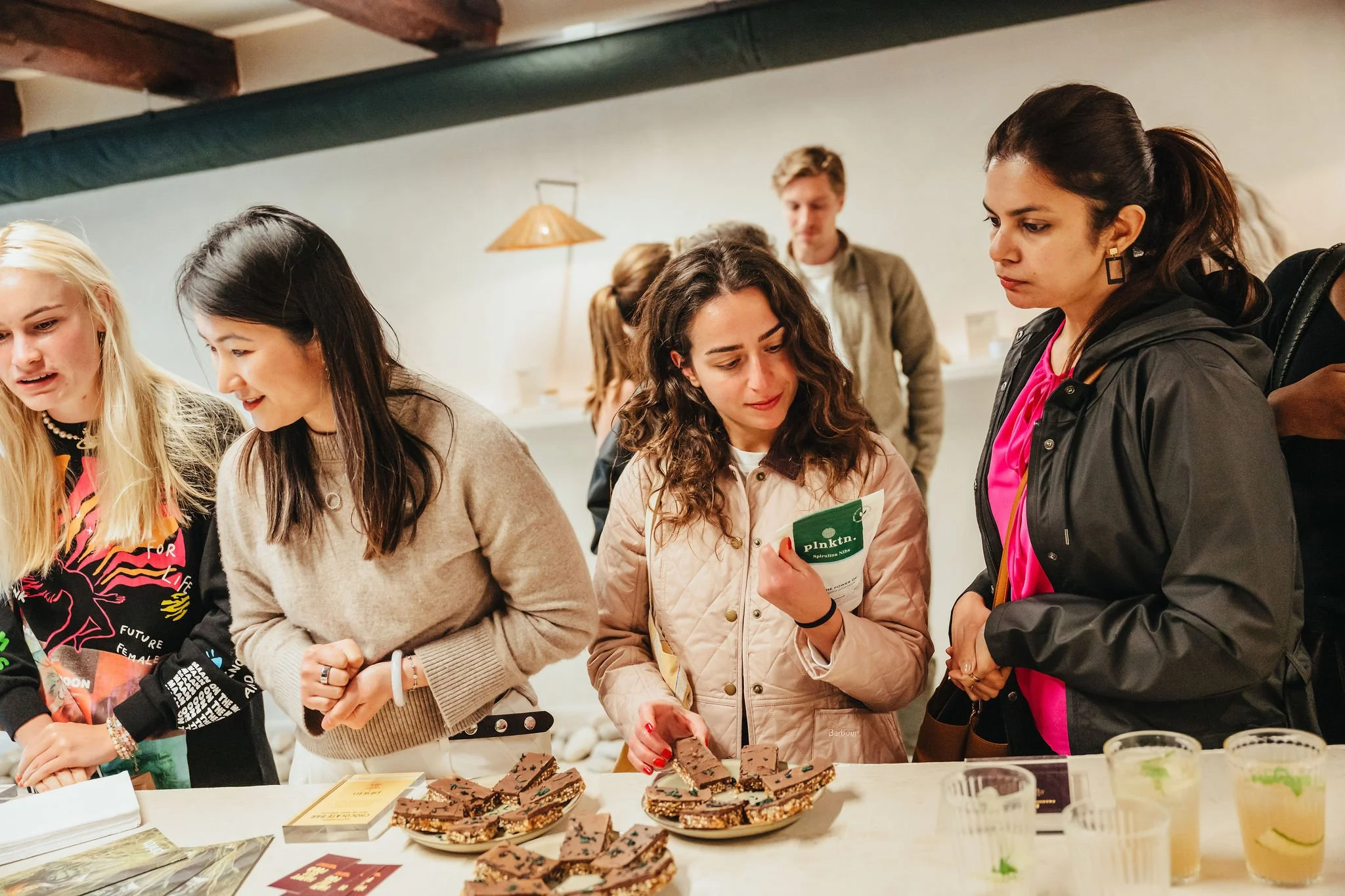 People on foodevent tasting food