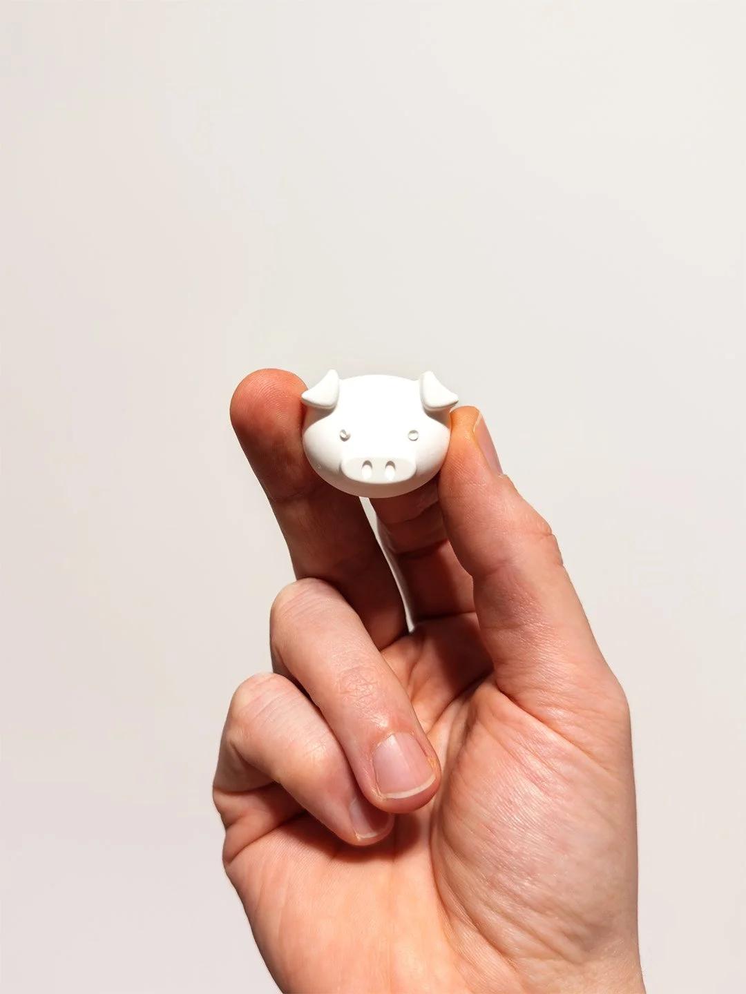 Klara vom Acker – weißes Raysin-Schwein – handgegossen