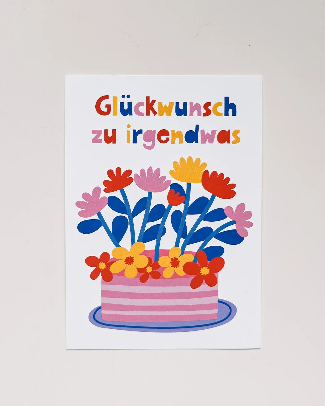 Glückwunsch zu irgendwas – Postkarte – DIN A6 (B-WARE)