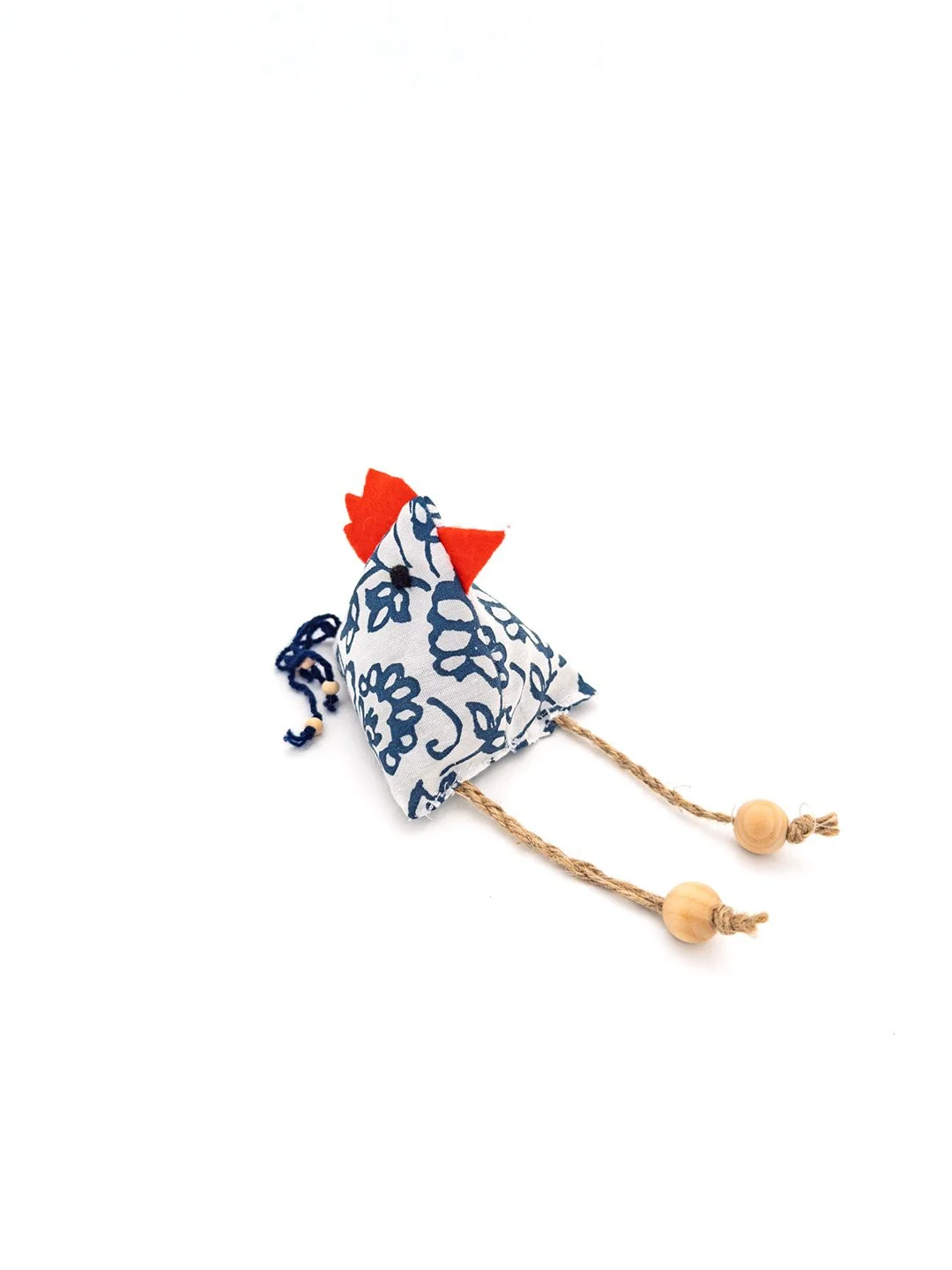 Signora Ornella Musterini – Handgenähtes Duft-Osterhuhn – Lavendel – Einzelstück