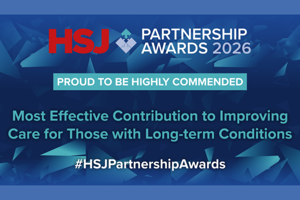 We've been highly commended at the HSJ Partnership Awards!