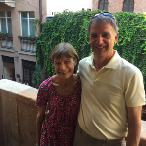 Gill M and a partner standing next to her