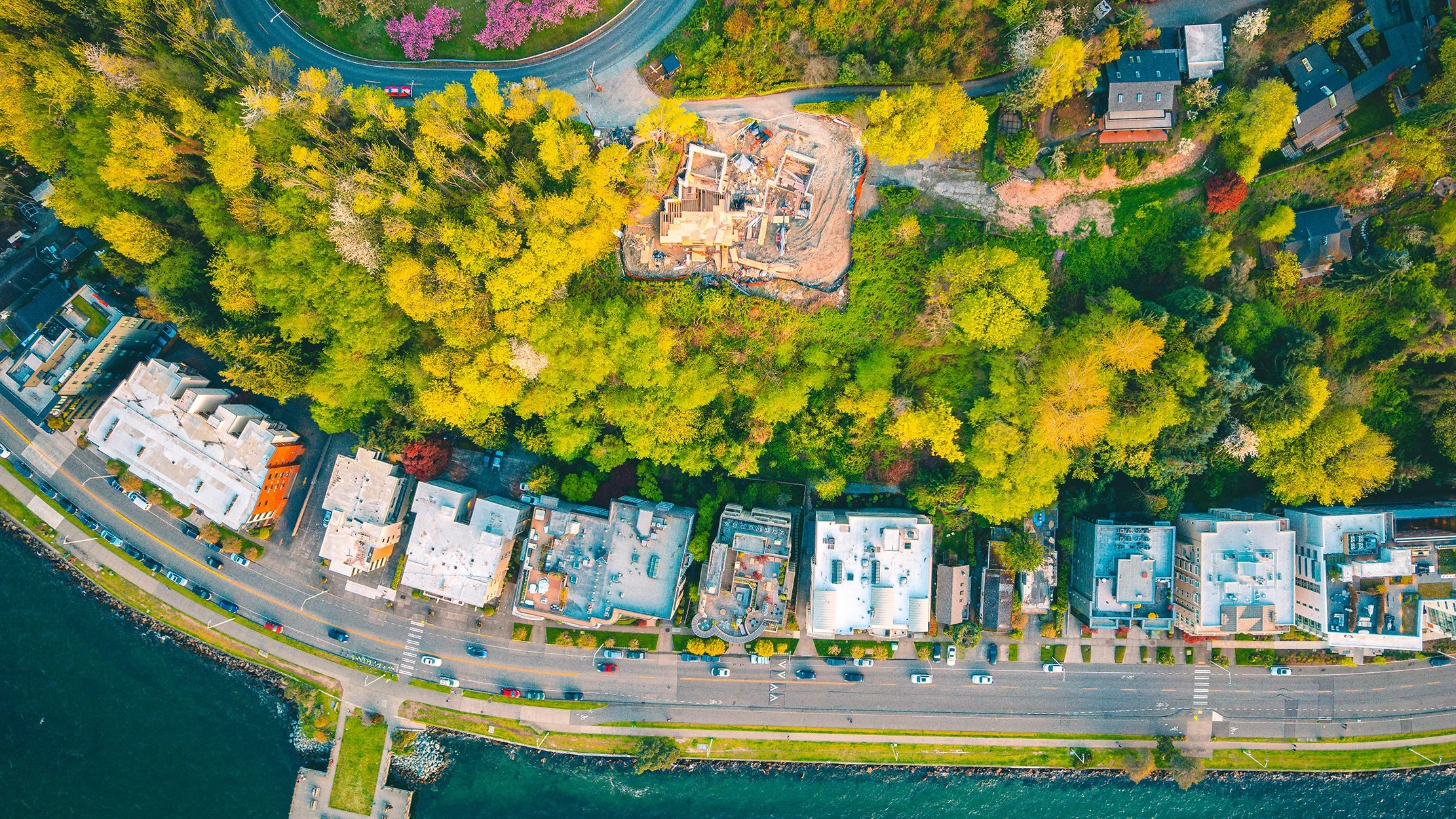 An aerial view of West Seattle.