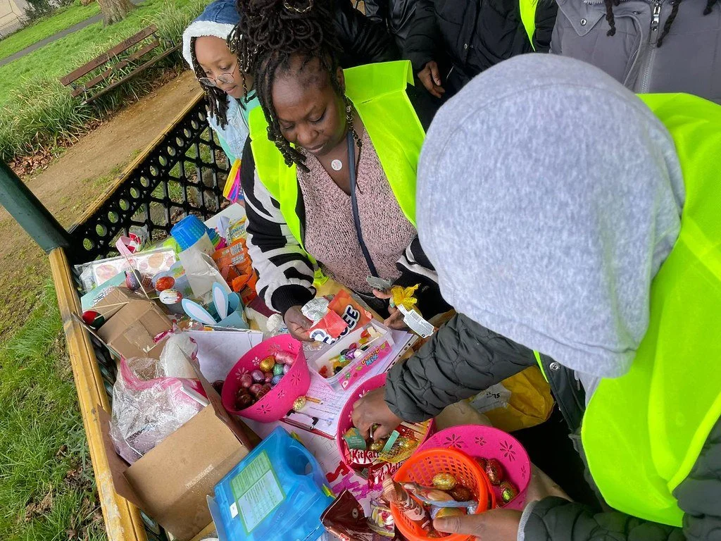 Family Easter fun day activities at the Wanddle park Croydon.