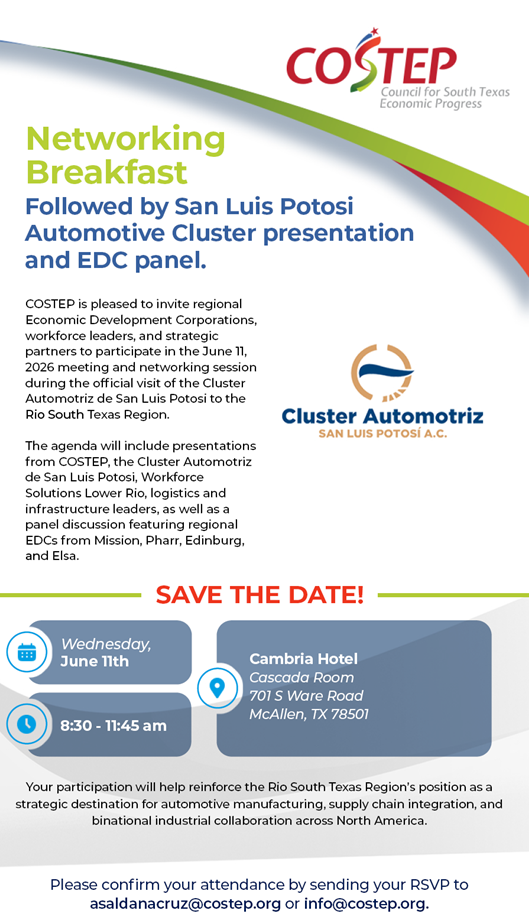 Networking Breakfast &amp; San Luis Potosi Automotive Cluster Presentation