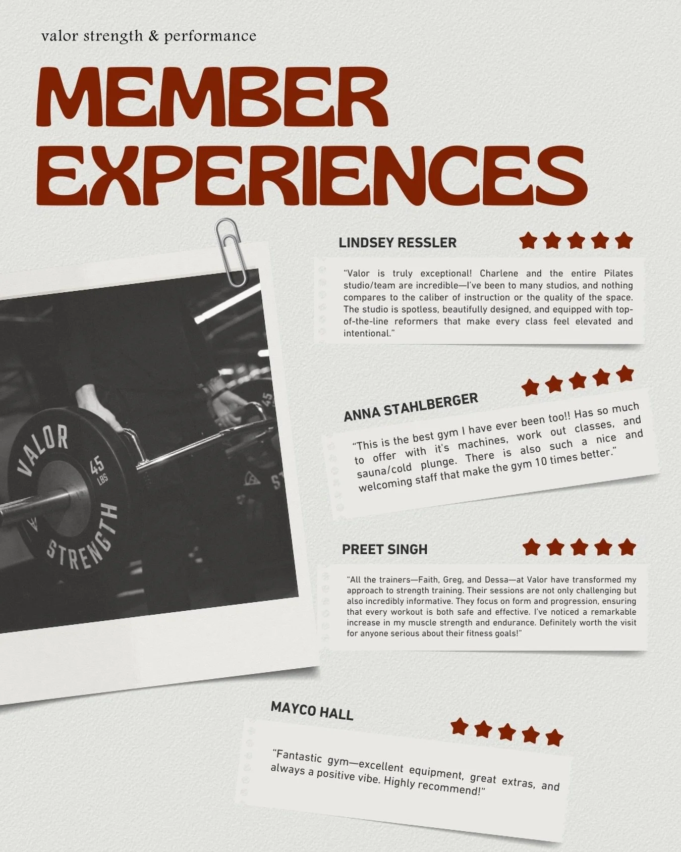 Built by the people who train here.

Thank you to our members who make Valor what it is. 🤍