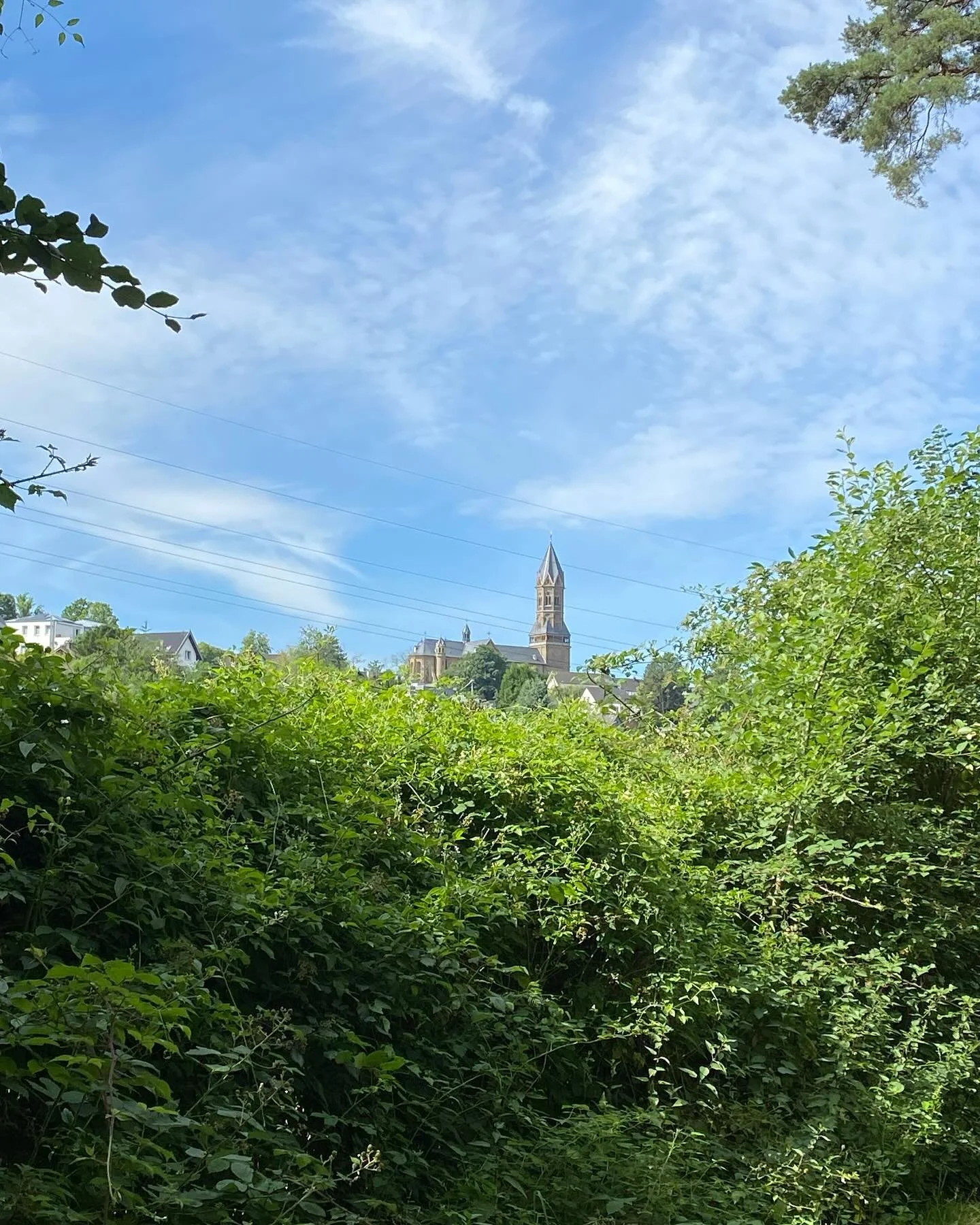 Today we walked app 10km around Bergisch Gladbach: beautiful nature and interesting history. Plus my daughter saw for the first time the hospital she was born in! I gave birth in Bensberg because she decided to never turn on her head and came out &bd