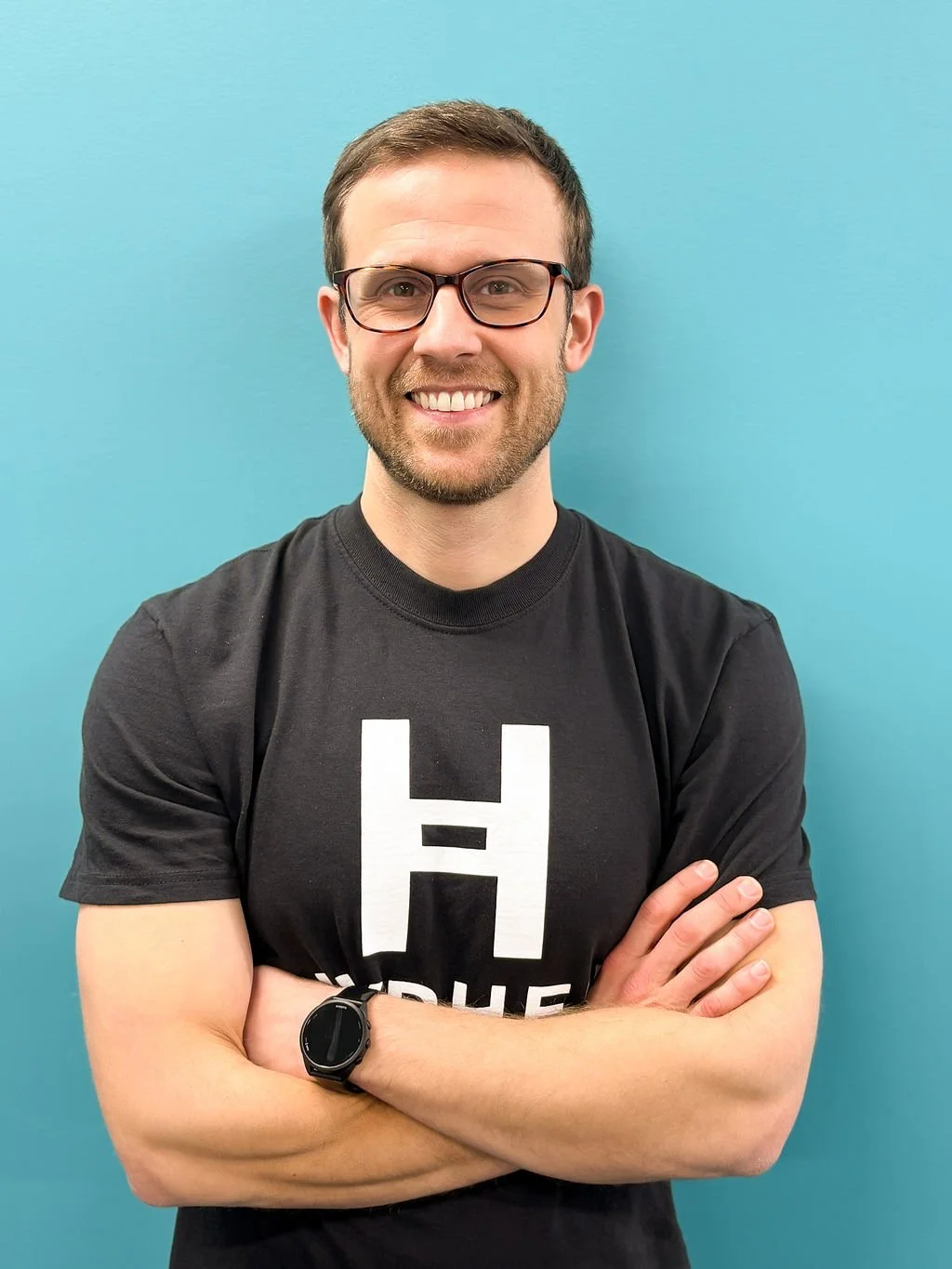 Dr. John Wright Polk IV, PT, DPT, working with a client at Hyphen Fitness and Physical Therapy for 60+ in Georgetown, KY.