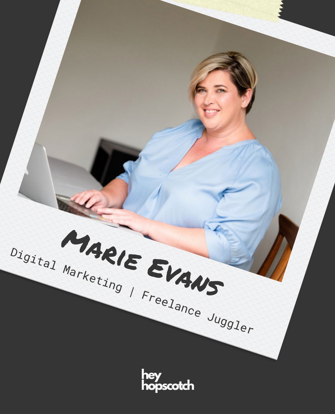 Meet Marie 👋⁠
⁠
I&rsquo;m Marie, the founder of Hey Hopscotch and your digital marketing mentor! After 20 years in the industry, I&rsquo;ve seen how overwhelming it can be to start something new...especially when you&rsquo;re juggling work, family a