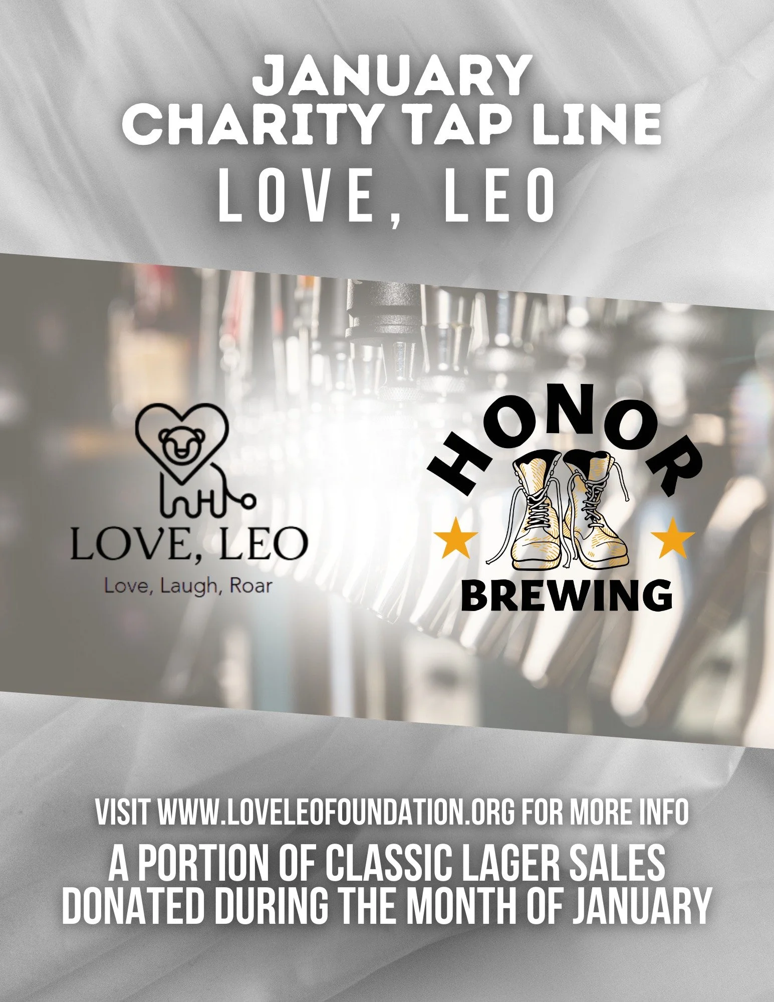 💙 This January, our Charity Tap Line is dedicated to the memory of baby Leo. Though his time here was brief, his life continues to inspire love and hope through a foundation that supports families grieving the loss of a child. All month long, 10% of