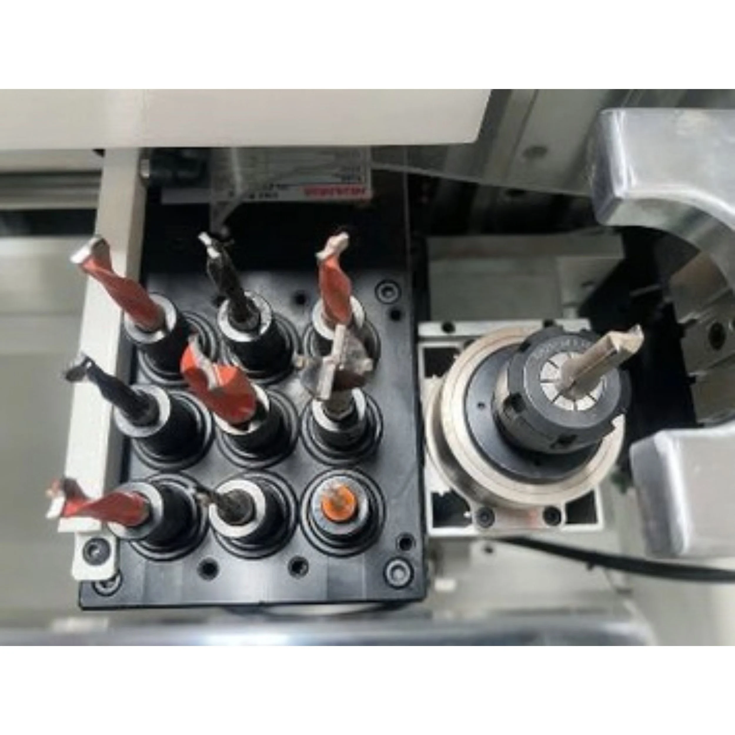 Nine-spindle bottom drilling head