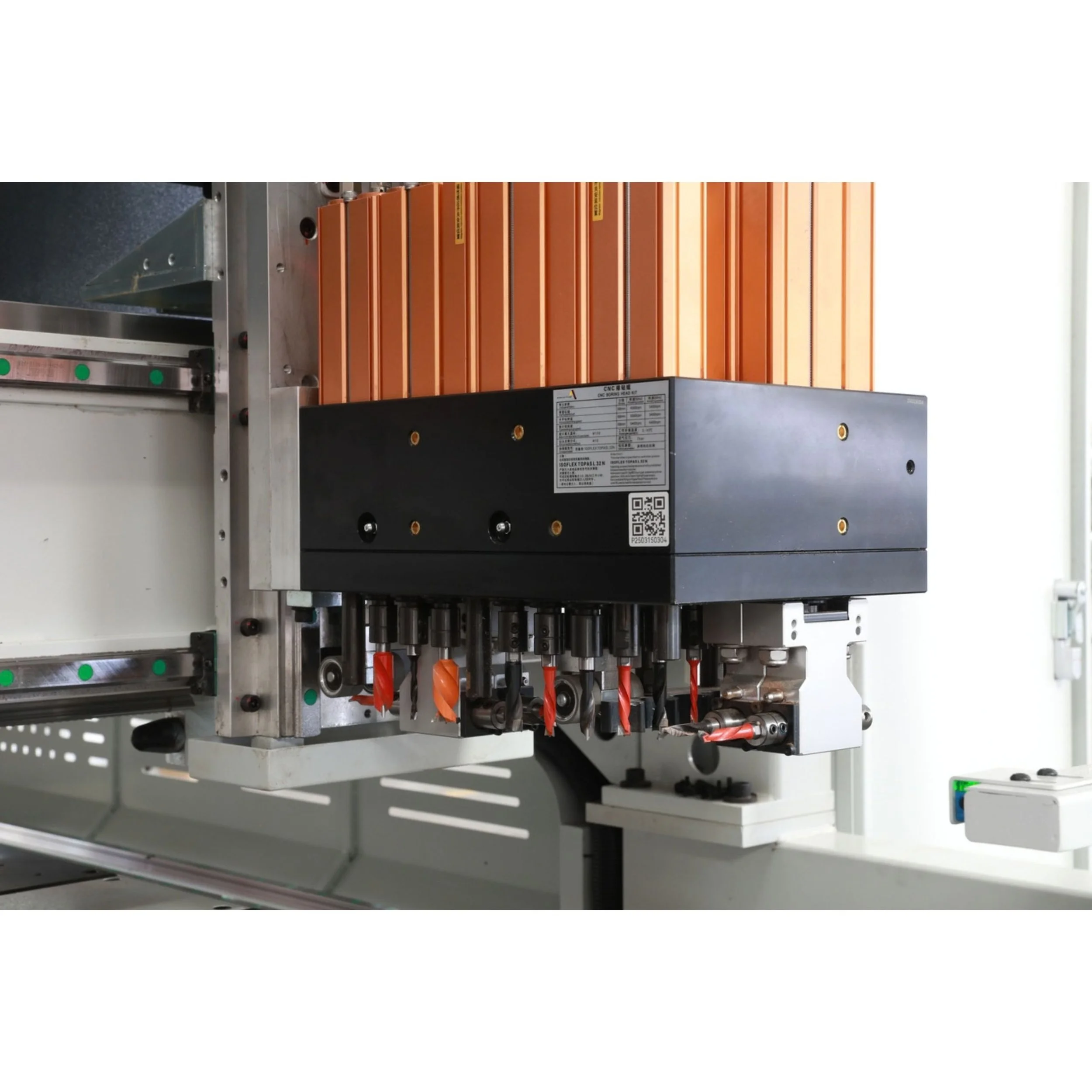 Top drilling head - standard 12 vertical and 8 horizontal spindles per head