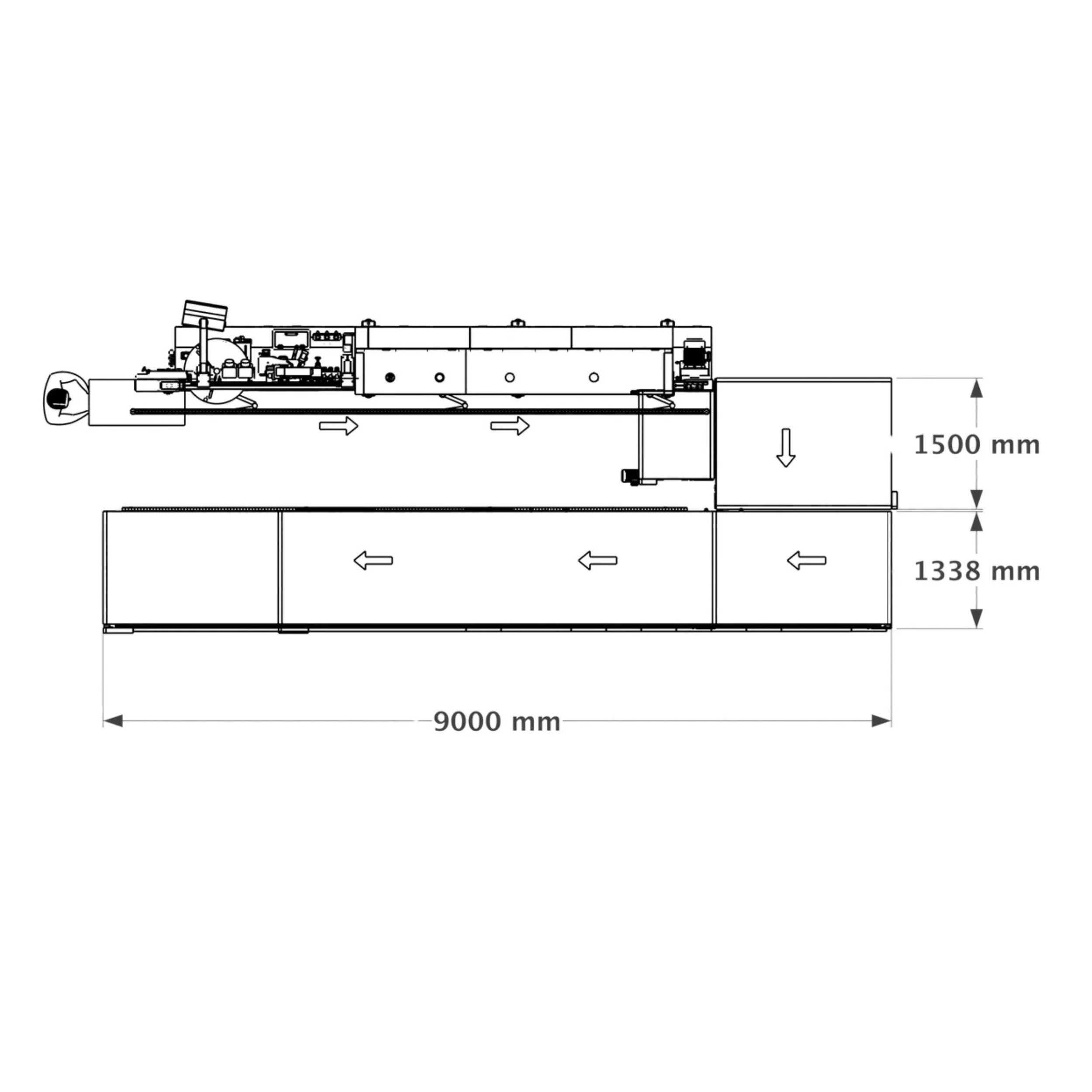 ARS conveyor layout and dimensions