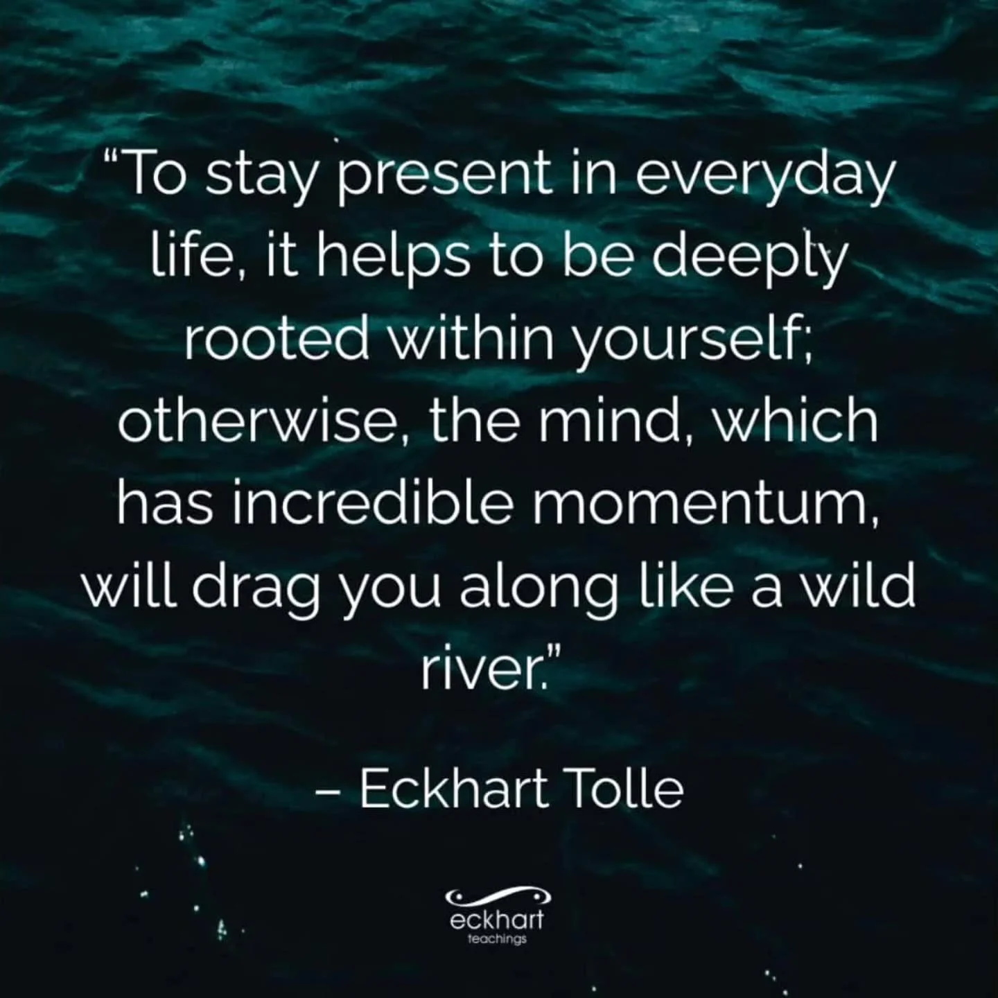 Forget yesterday its done, forget tomorrow, its not created yet, think about Right Now !! Look, listen, feel, touch. Just be...if you are unhappy, either keep it, or change it. E.T