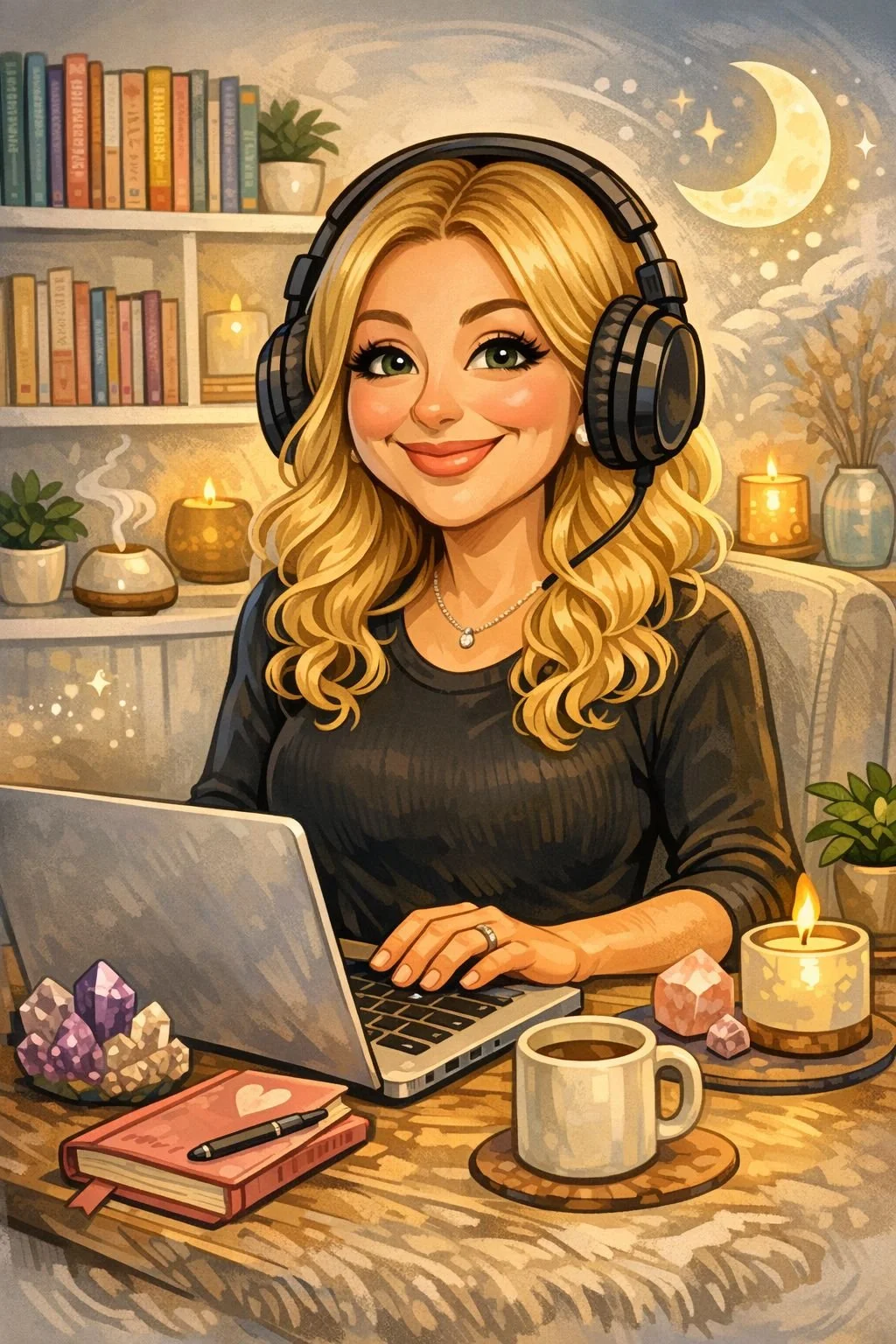 Scary !!! It knows i have crystals a diffuser and candles ...they wernt in my photo 😬