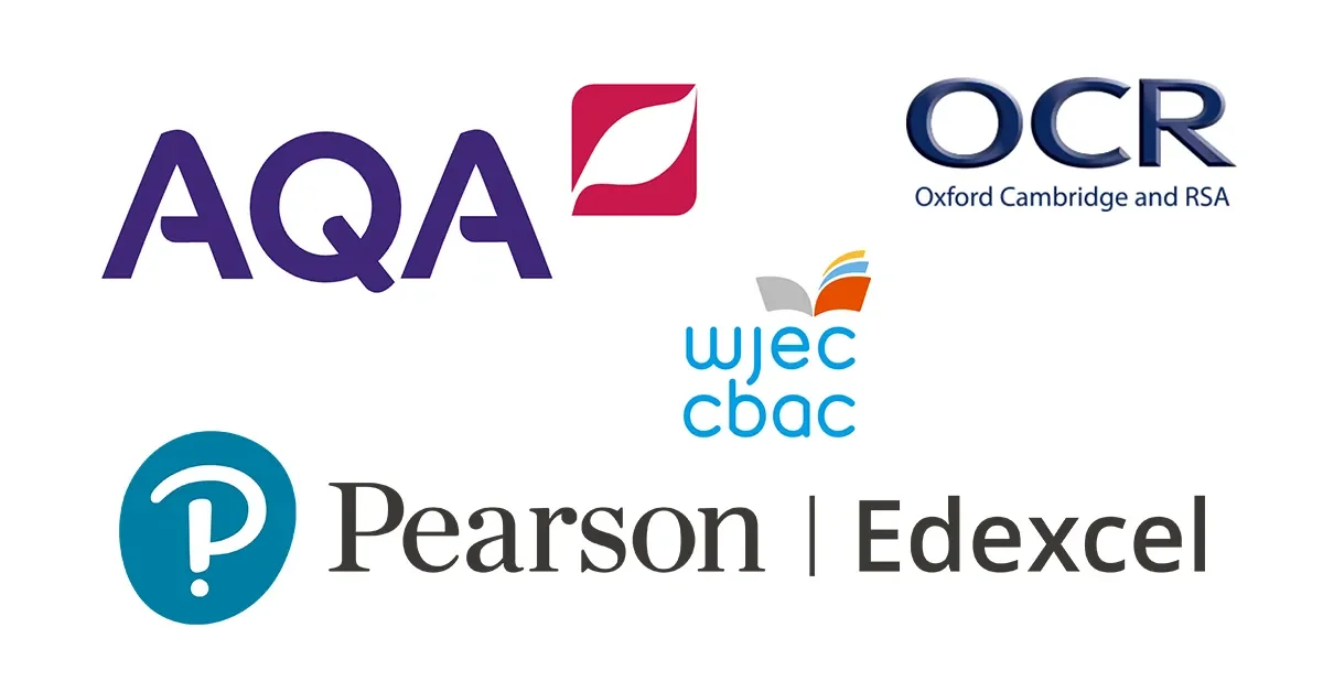 GCSE exam boards including AQA OCR Edexcel and WJEC