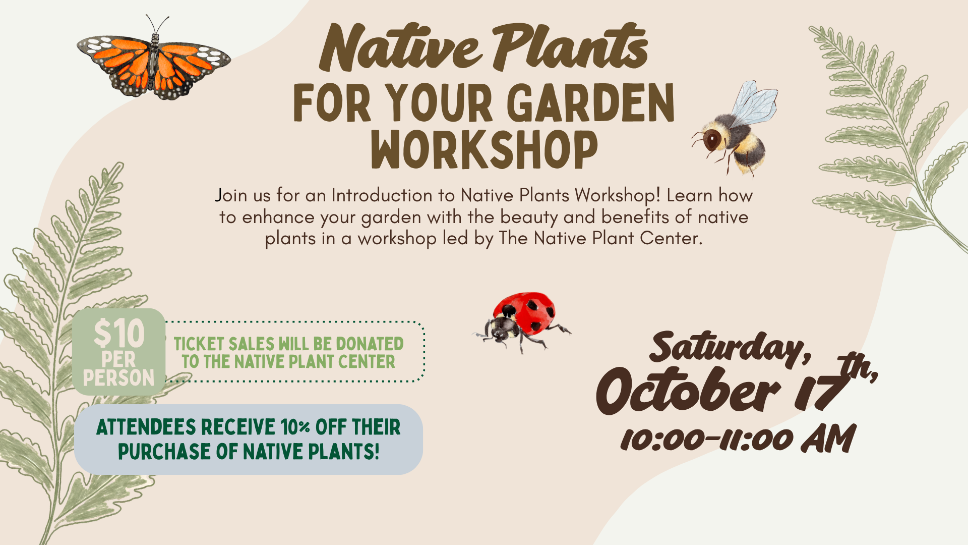 Native Plants for Your Garden Workshop