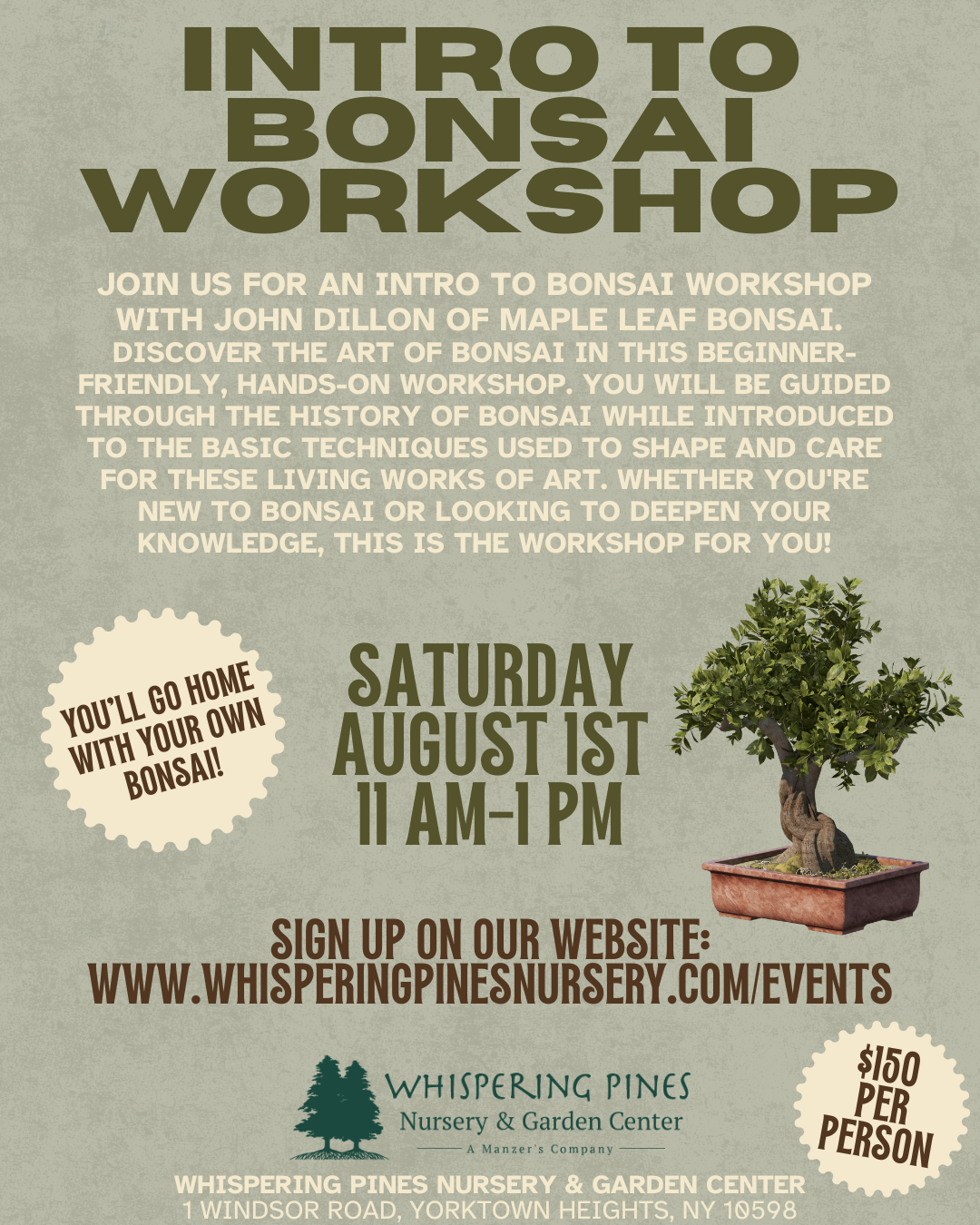 Intro to Bonsai Workshop