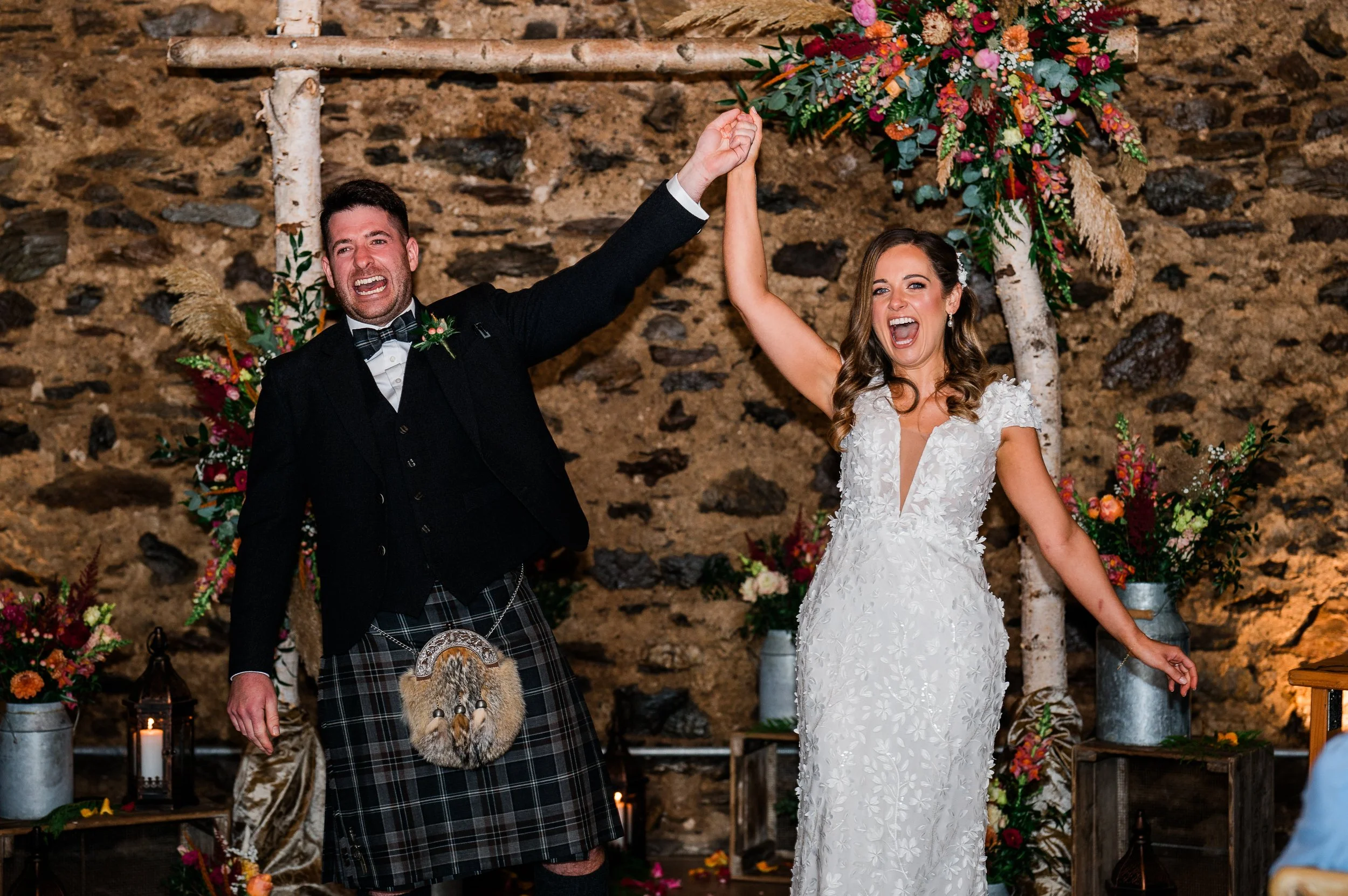 Wedding Ceremony at Cardney Steading