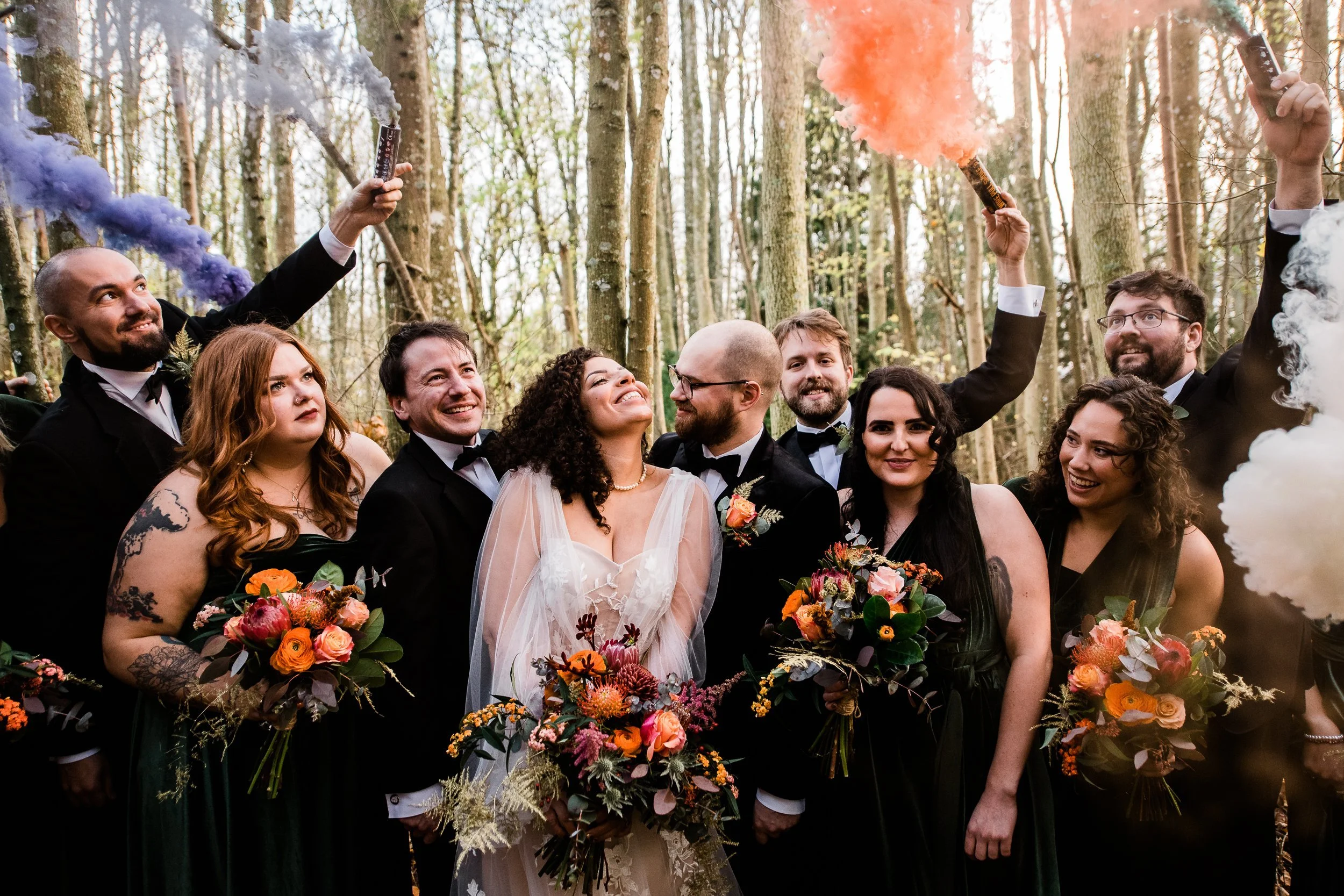 Smoke Bomb Wedding Group
