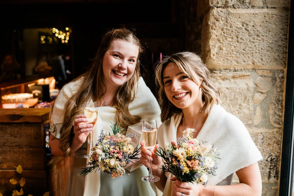 Portrait of bridesmaids at Byre at Inchyra