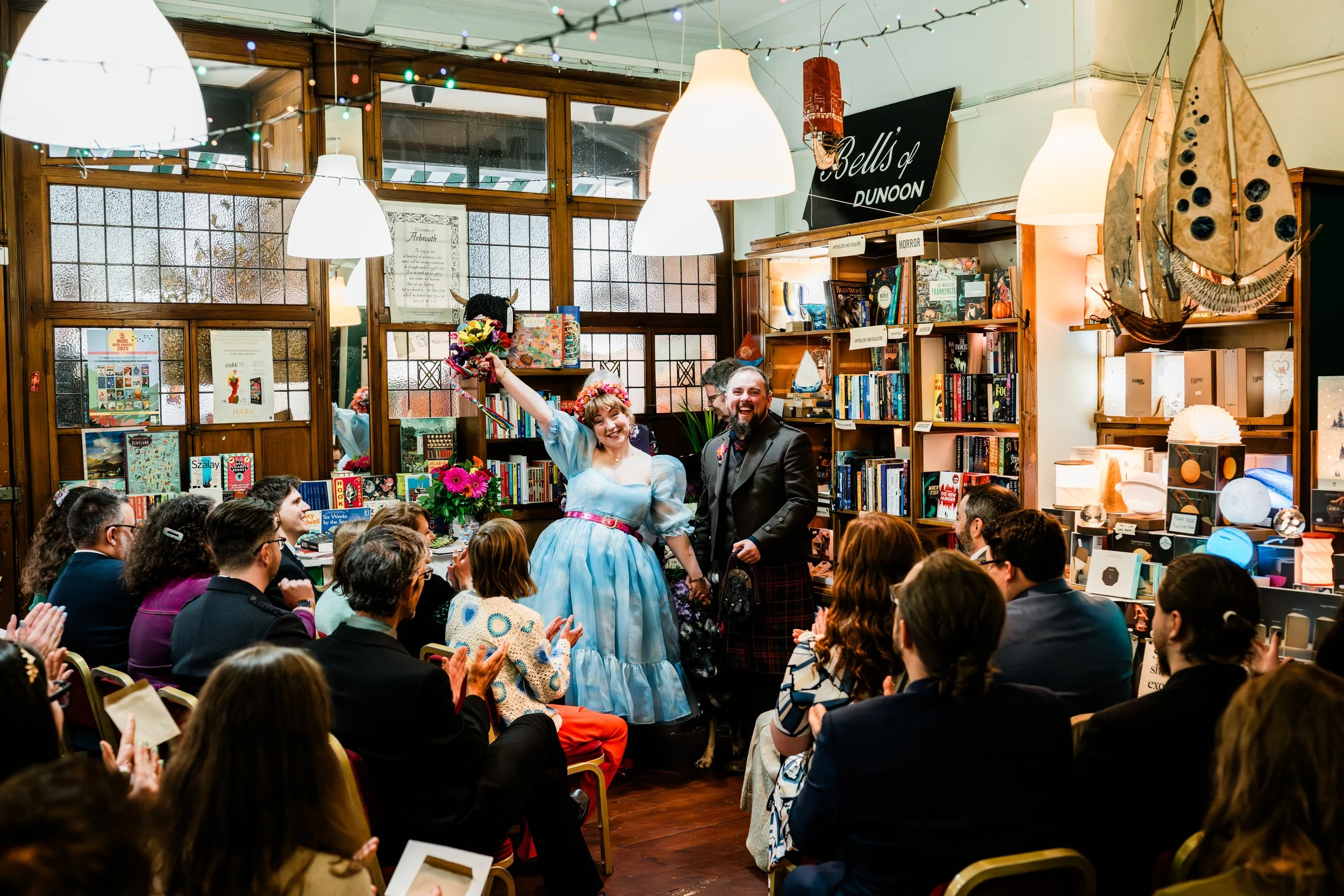 Bookshop wedding