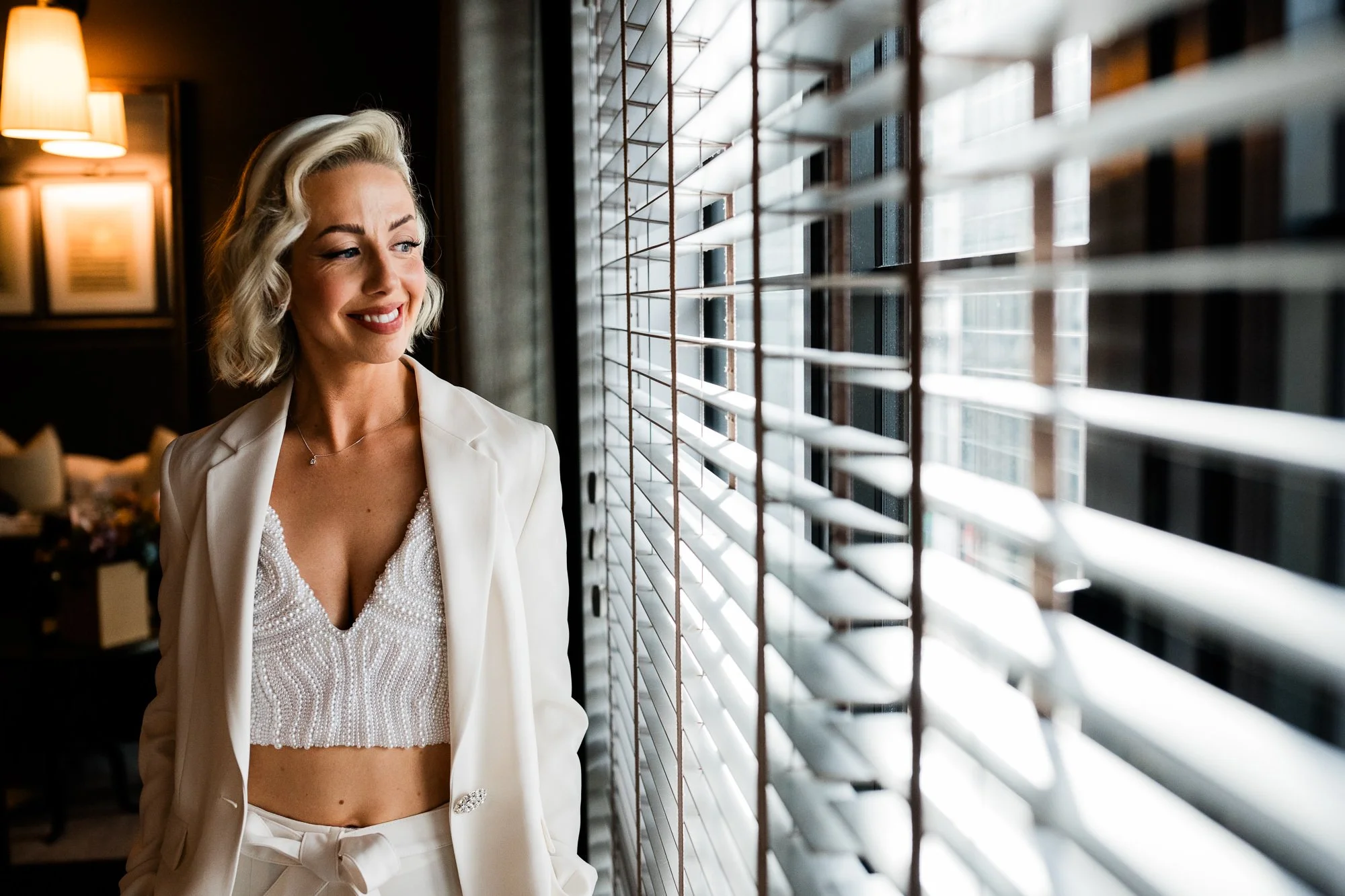 Bride portrait at Dakota Hotel Glasgow Wedding