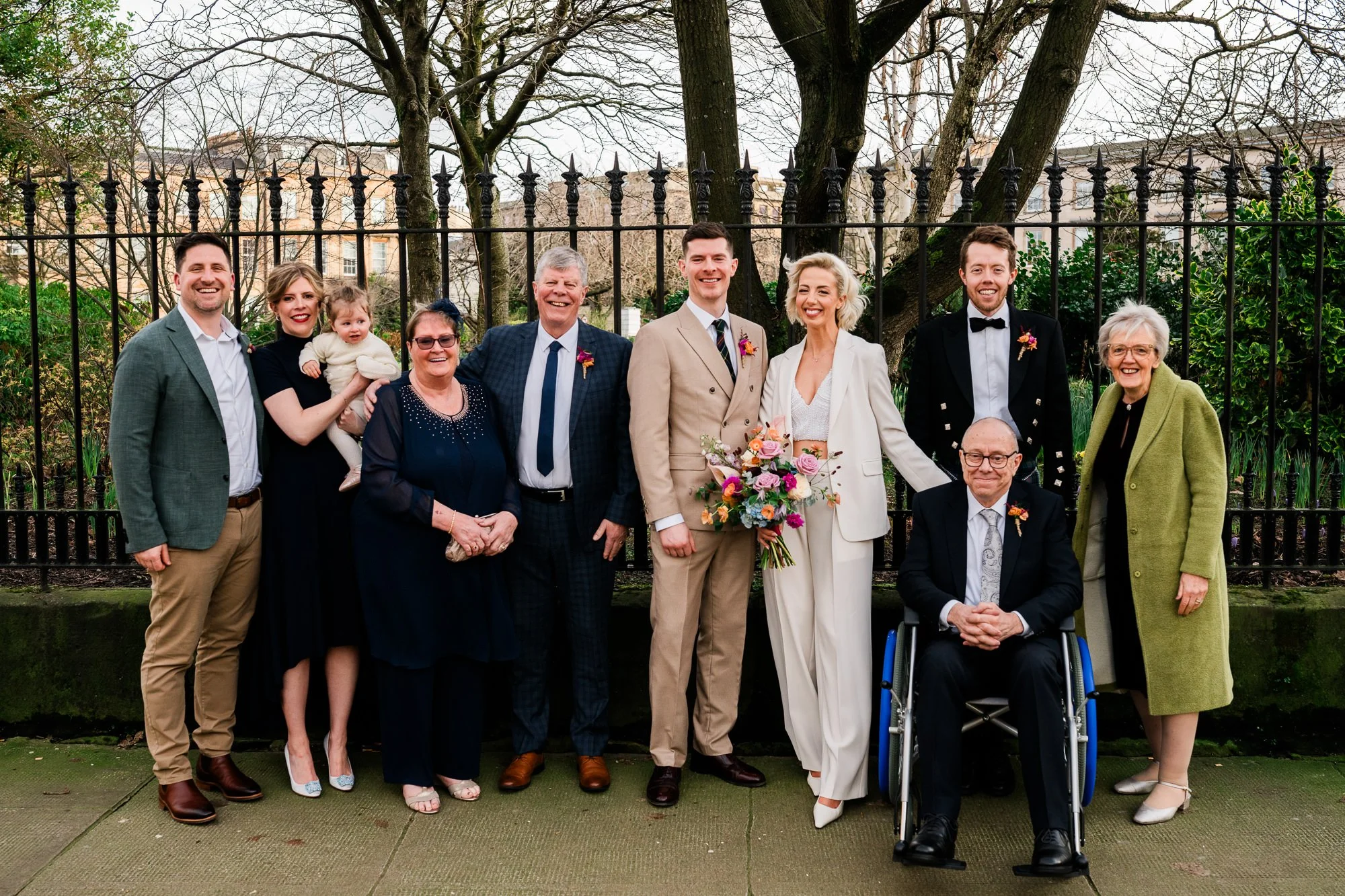 Family portrait at Blythswood Gardens Glasgow