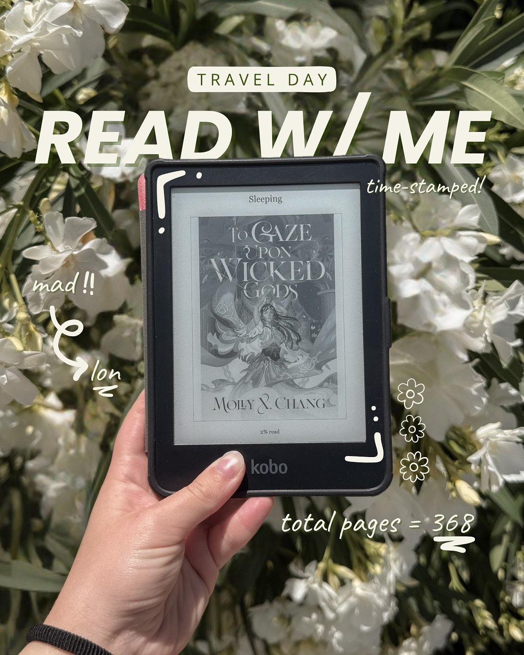 travel day read with me 📖 reading To Gaze Upon Wicked Gods by @mollyxchang 

first time bringing you along my travel day reading routine, but hopefully not the last!

I loved reading the first half of this book! Molly&rsquo;s author note was incredi