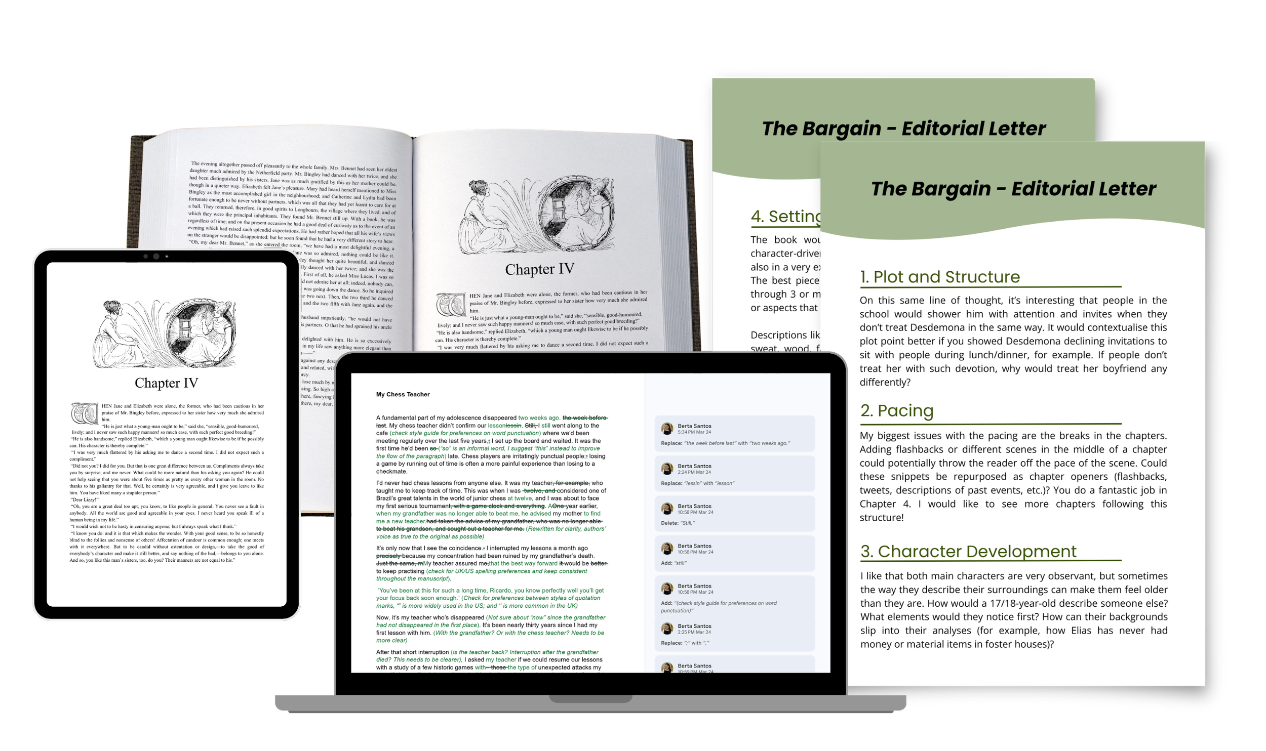 Services | Berta on Books | Book Editing Services