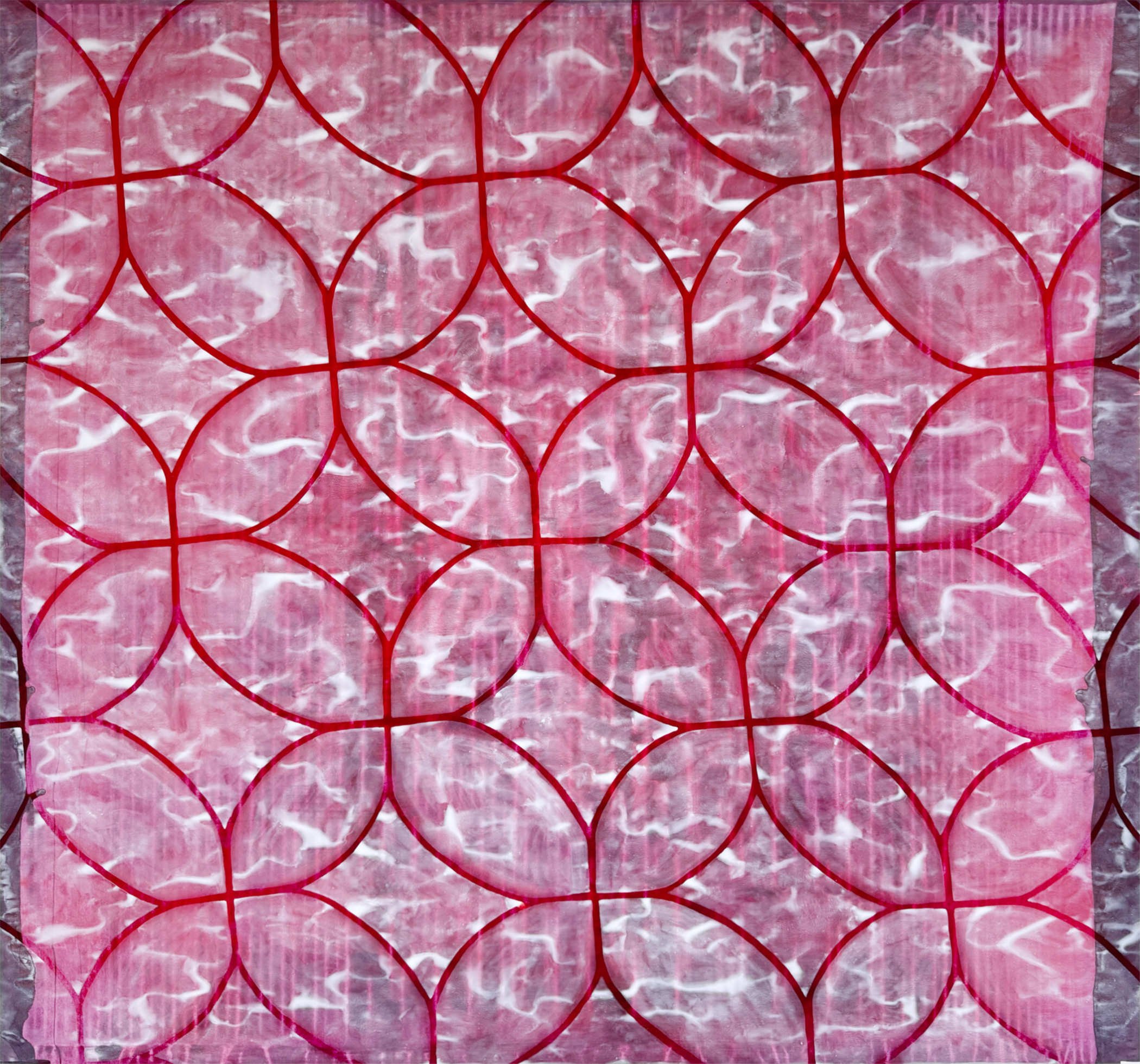 Raumornament - 163,5 x 148, Vinyl/Papier