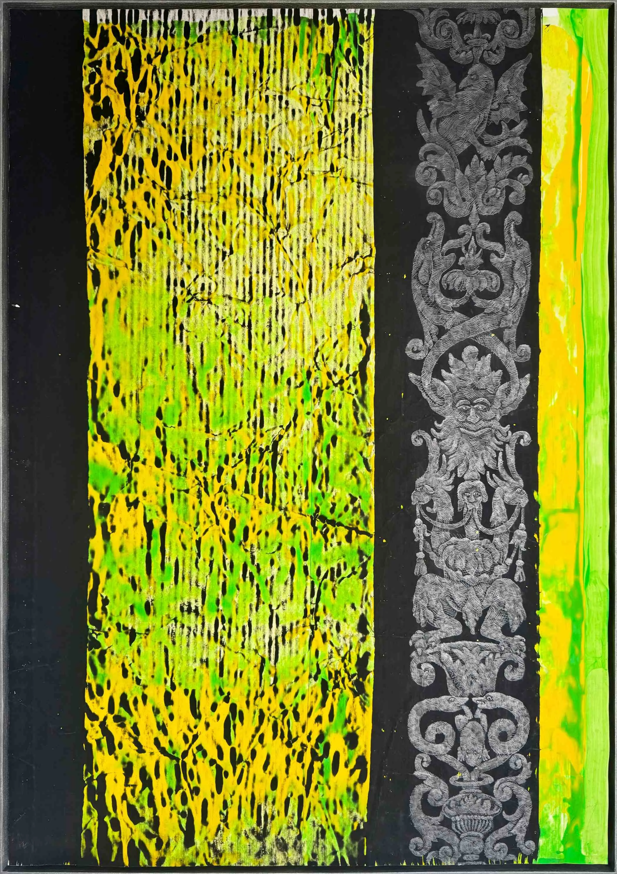 O.T. - 62 x 98,5cm Bliestift/Vinyl/
Papier