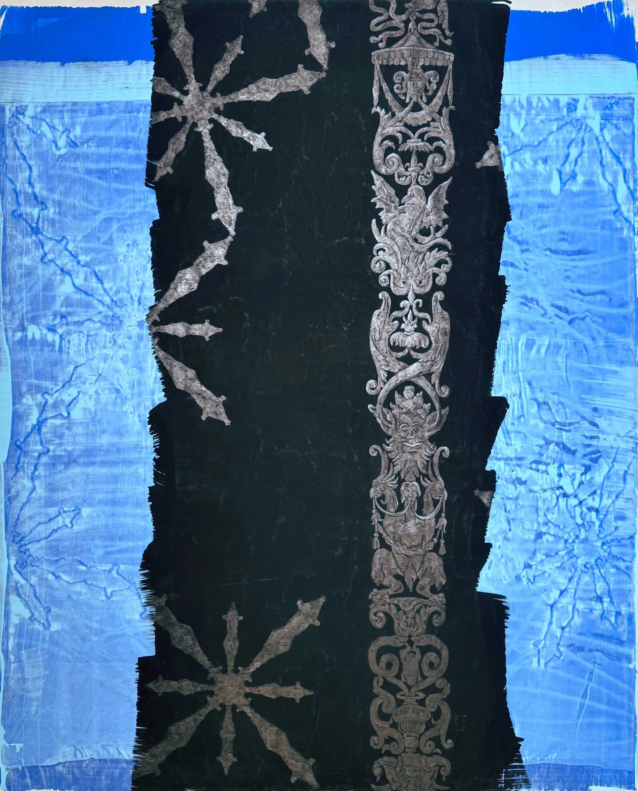 Winter - 150 x 185cm Bleistift/Vinyl/Papier