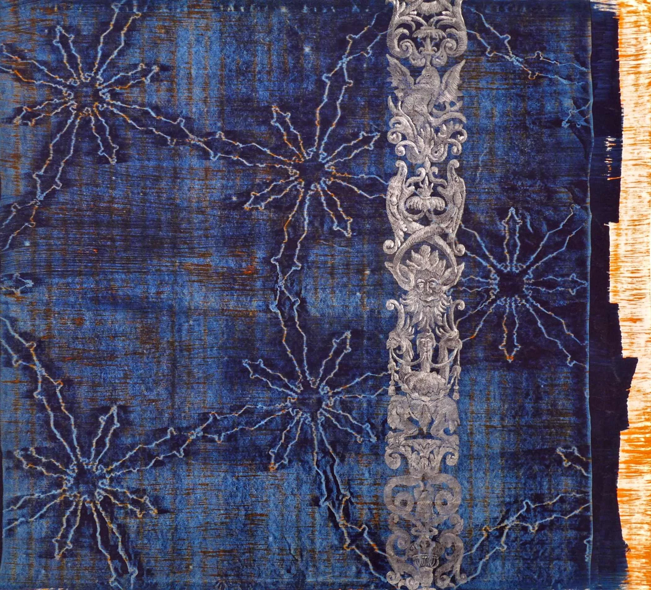 Sternennacht - 167,5 x 149cm Bleistift/Vinyl/Papier